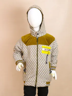 3Yrs - 8Yrs Style Mustard Hooded Jacket For Boys AJ KJ05