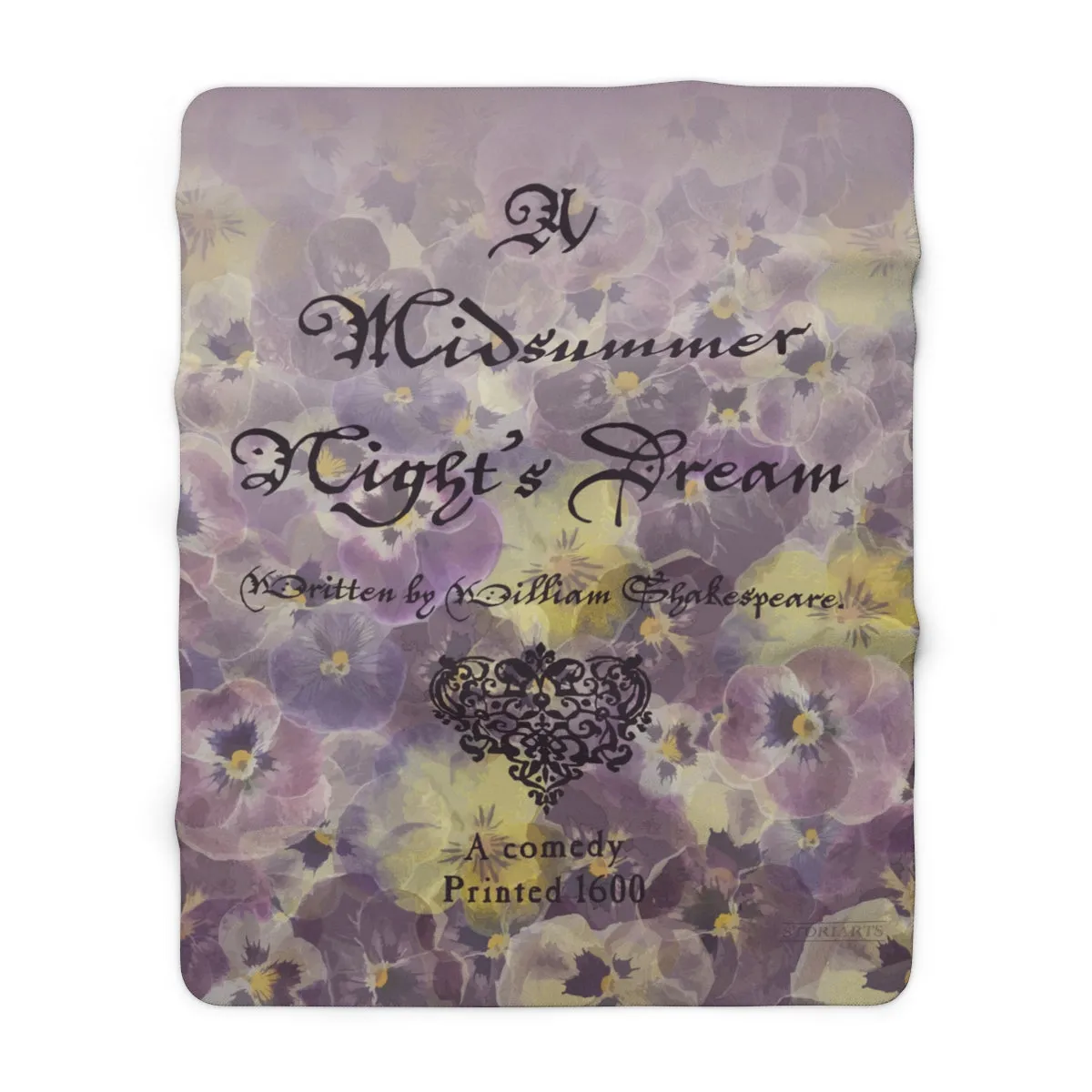 A Midsummer Night's Dream Sherpa Fleece Book Blanket