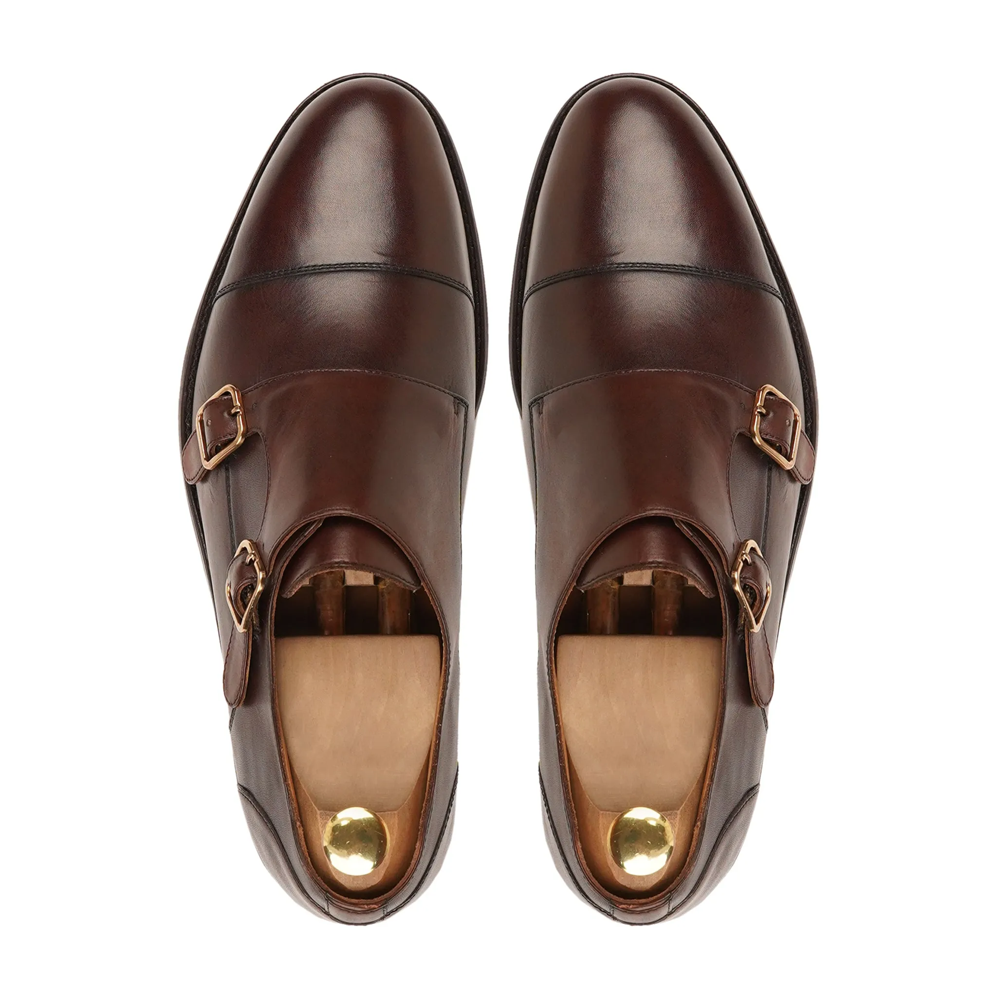 ALLIN - BROWN DOUBLE MONKSTRAP