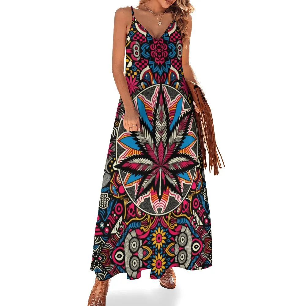 Batik Bliss Long Sleeveless Dress