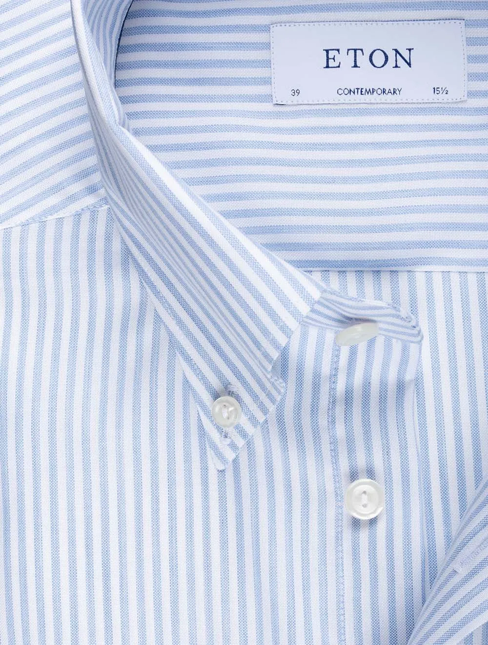 Blue Bengal Stripe Contemporary Fit Shirt