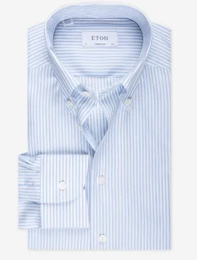 Blue Bengal Stripe Contemporary Fit Shirt