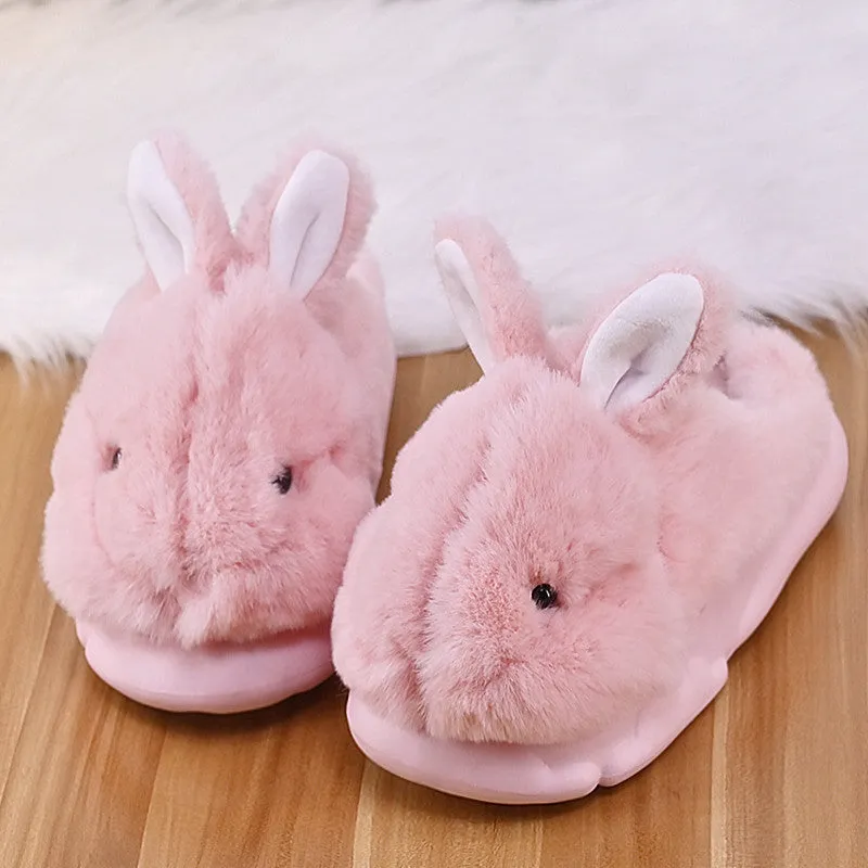 Cartoon Rabbit Fur Slippers