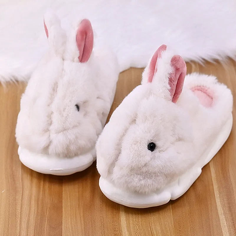 Cartoon Rabbit Fur Slippers