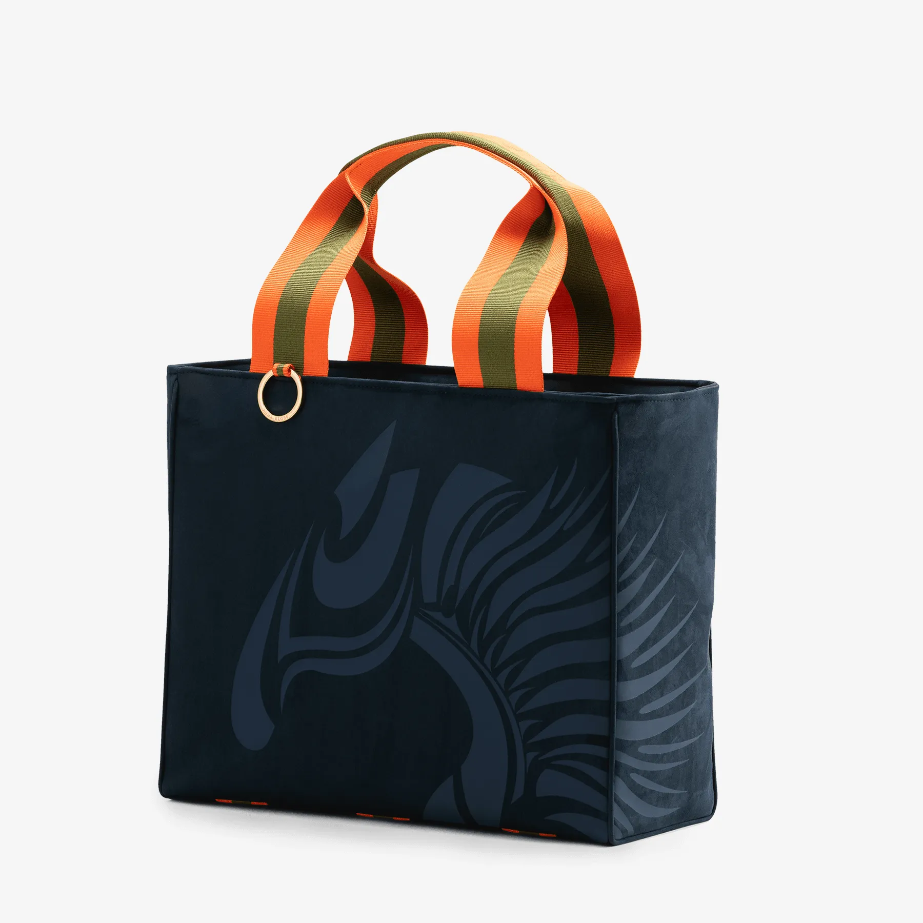 Classic Equestrian Tote "Oxford Blue"