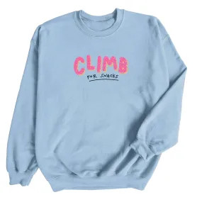 Climb for Snacks — Unisex Crewneck Sweatshirt