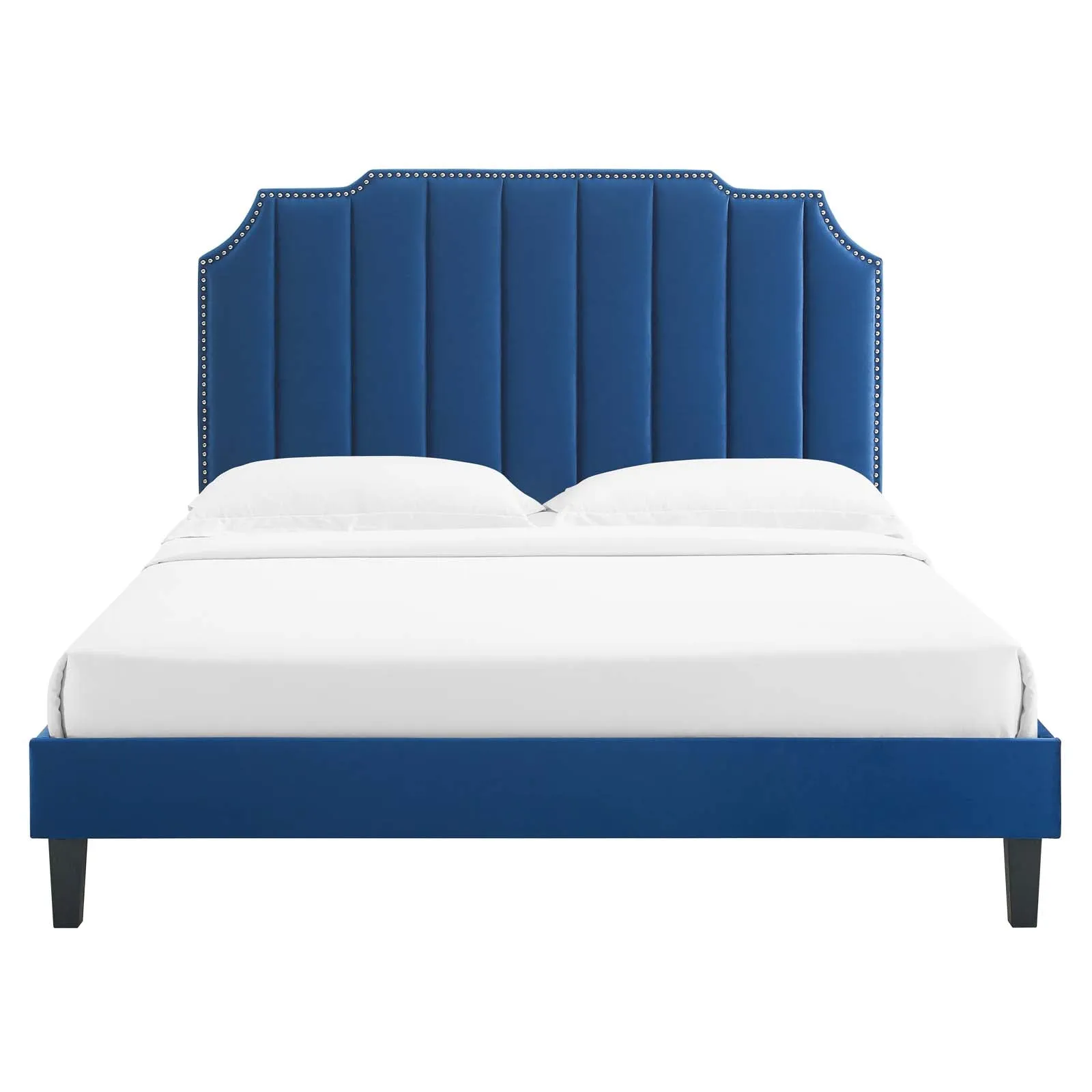 Colette Performance Velvet Platform Bed by Modway