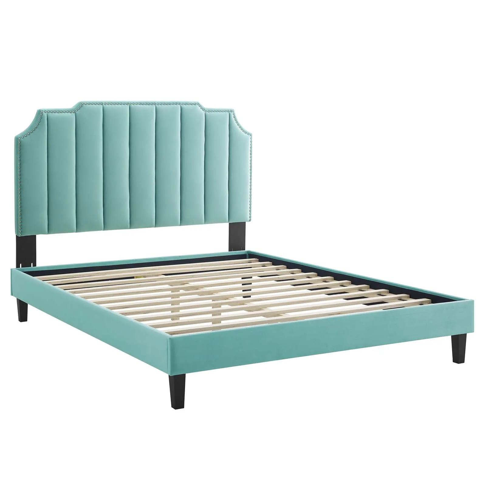 Colette Performance Velvet Platform Bed by Modway