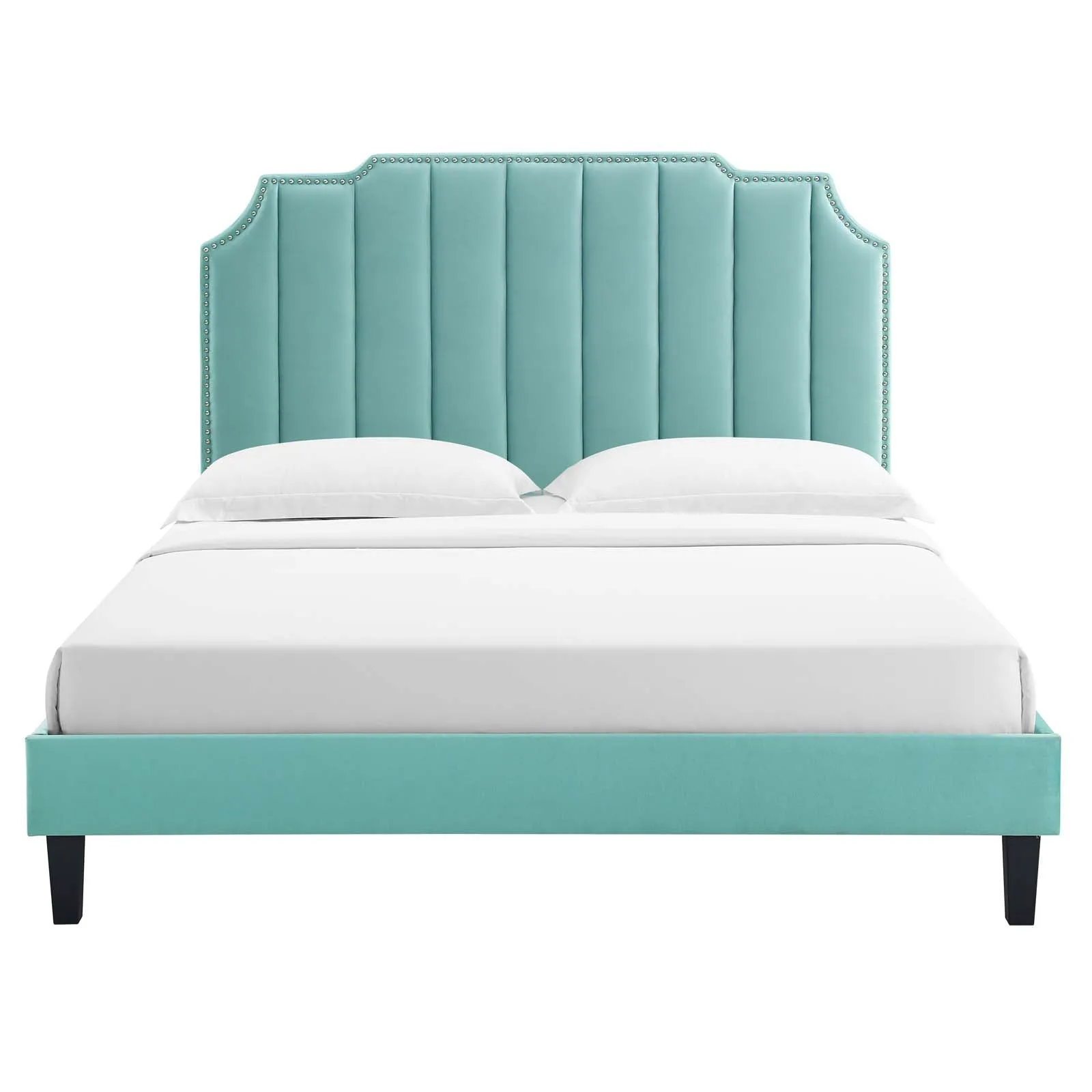 Colette Performance Velvet Platform Bed by Modway