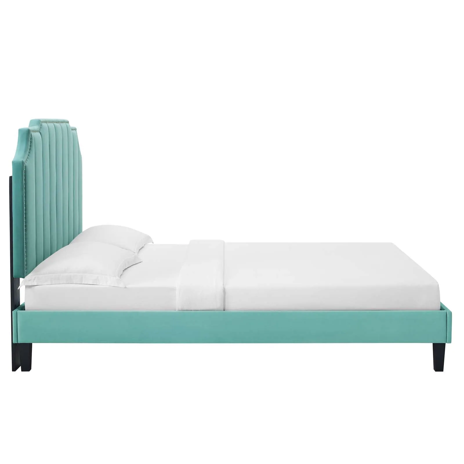 Colette Performance Velvet Platform Bed by Modway