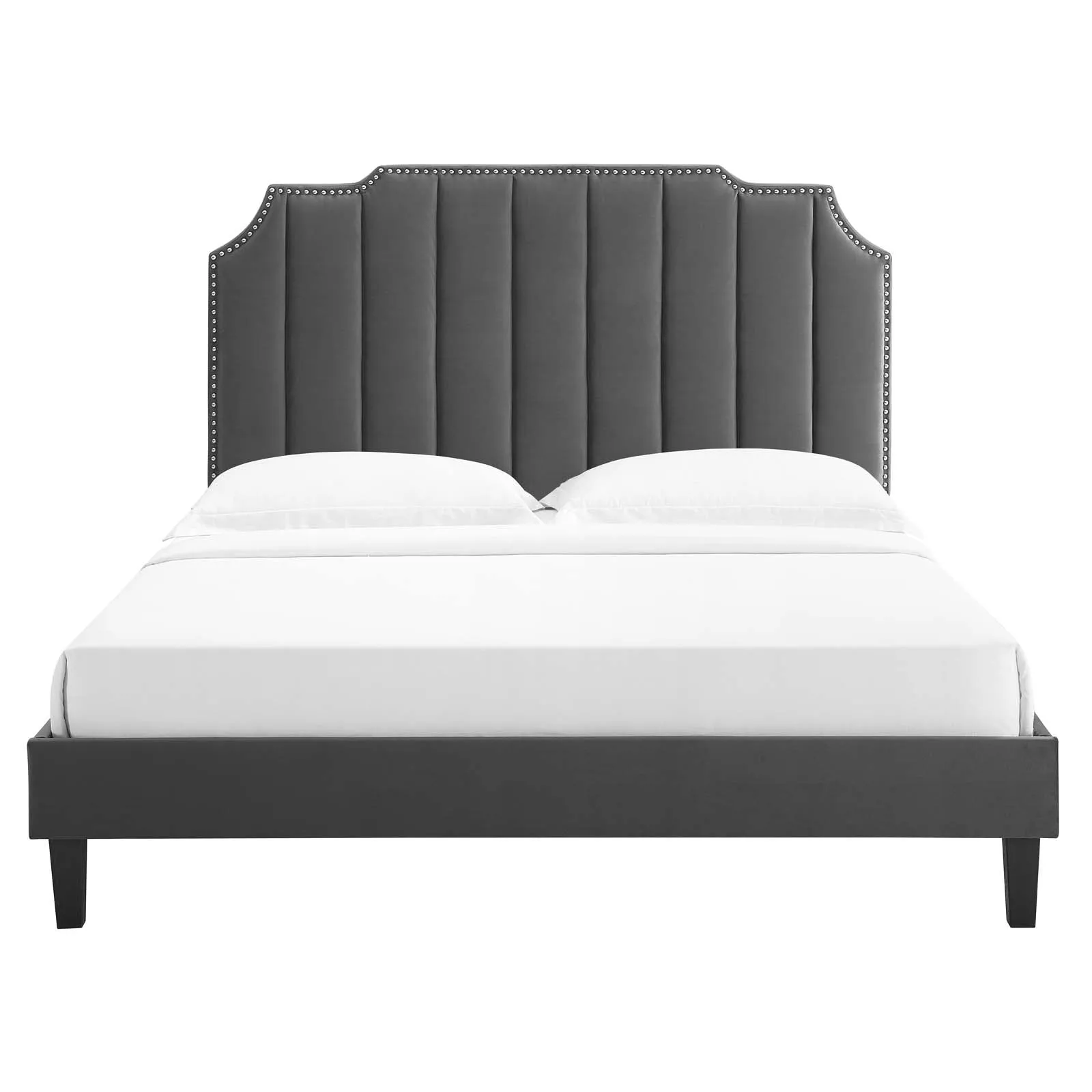 Colette Performance Velvet Platform Bed by Modway