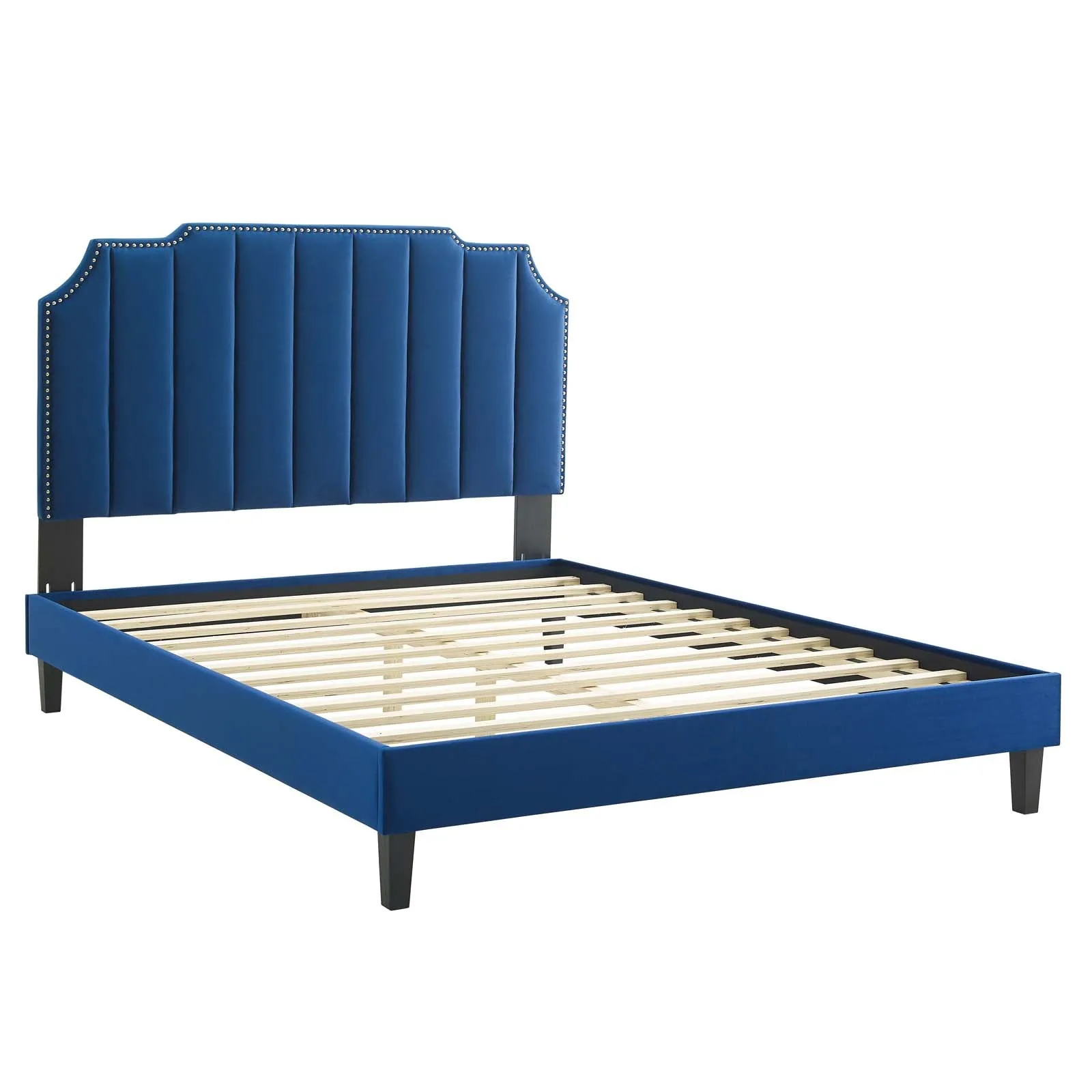 Colette Performance Velvet Platform Bed by Modway