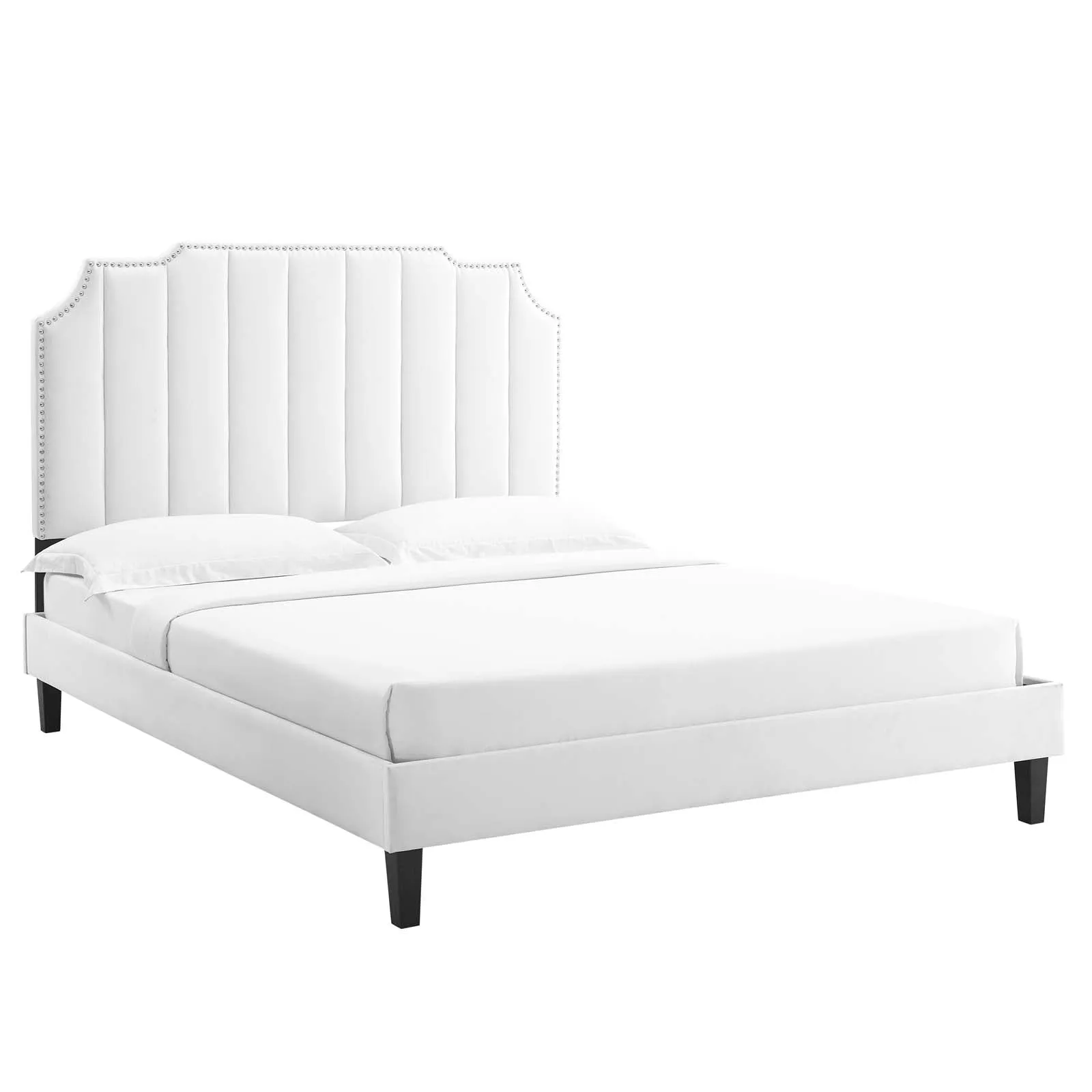 Colette Performance Velvet Platform Bed by Modway