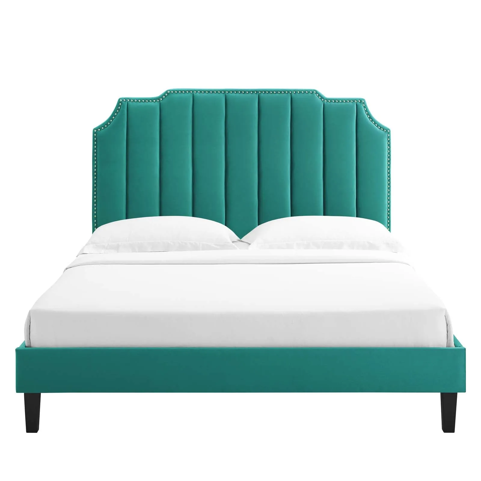 Colette Performance Velvet Platform Bed by Modway