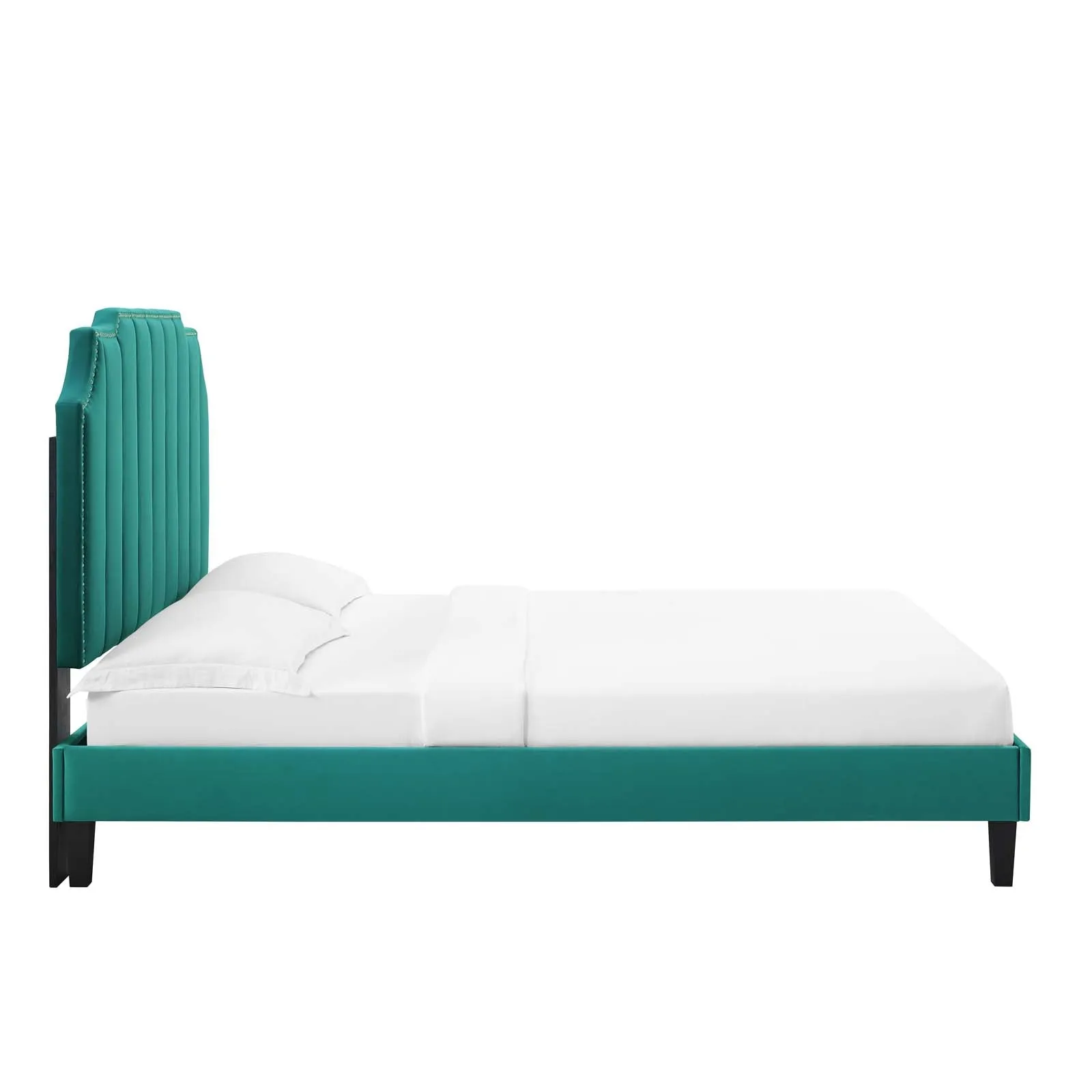 Colette Performance Velvet Platform Bed by Modway