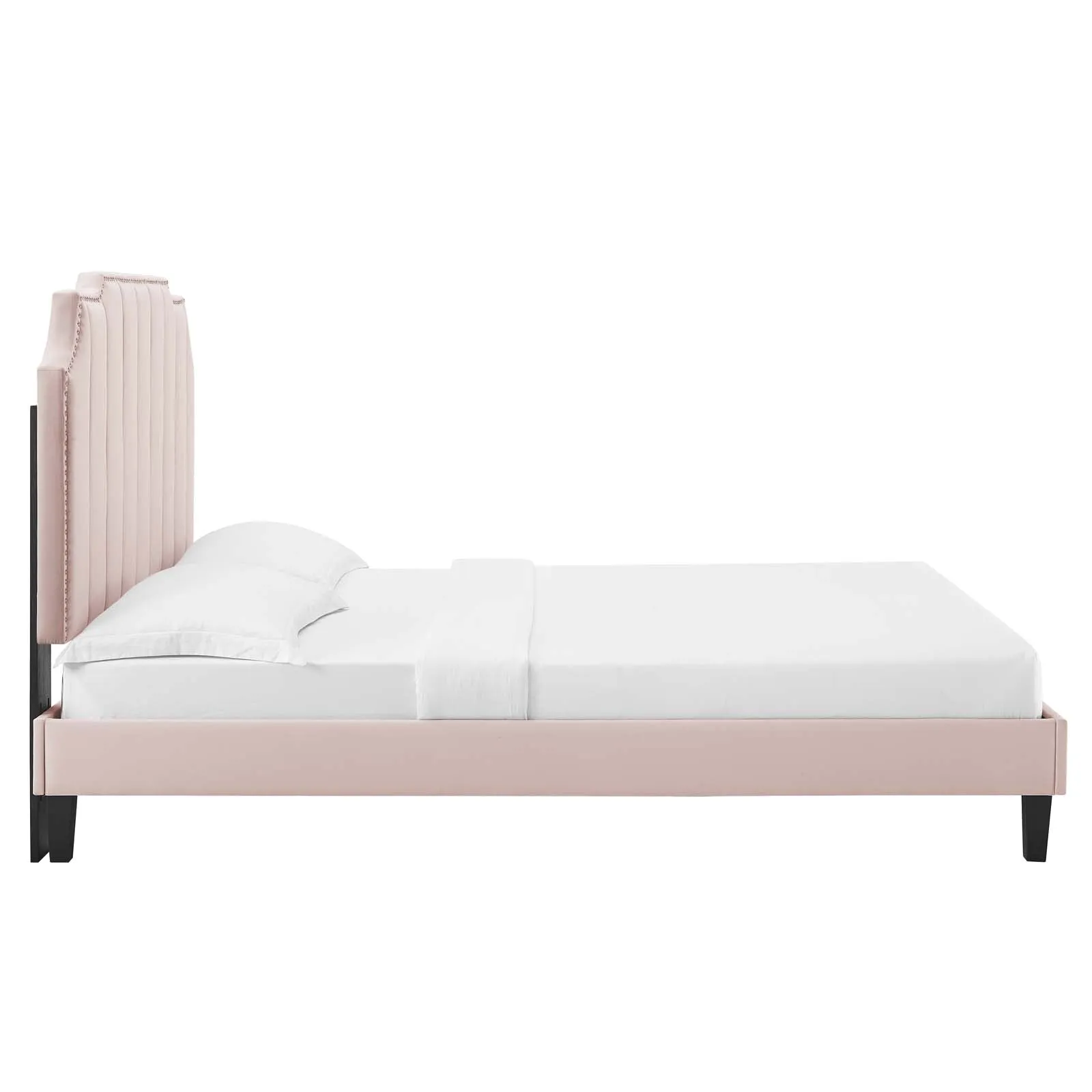 Colette Performance Velvet Platform Bed by Modway