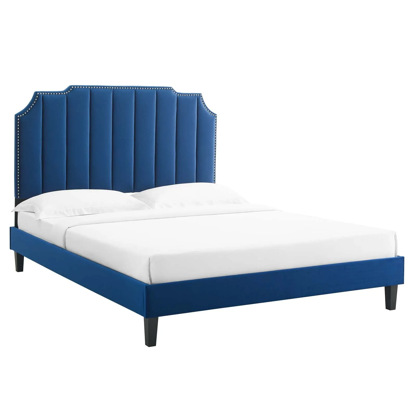 Colette Performance Velvet Platform Bed by Modway