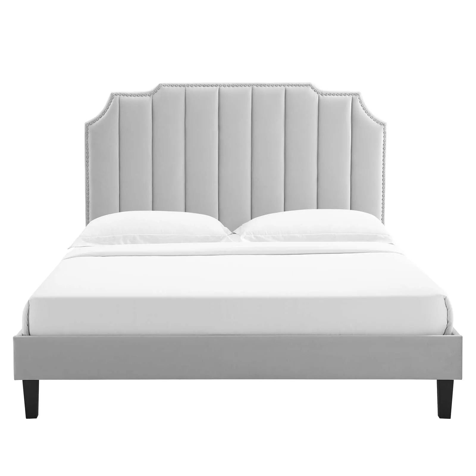 Colette Performance Velvet Platform Bed by Modway