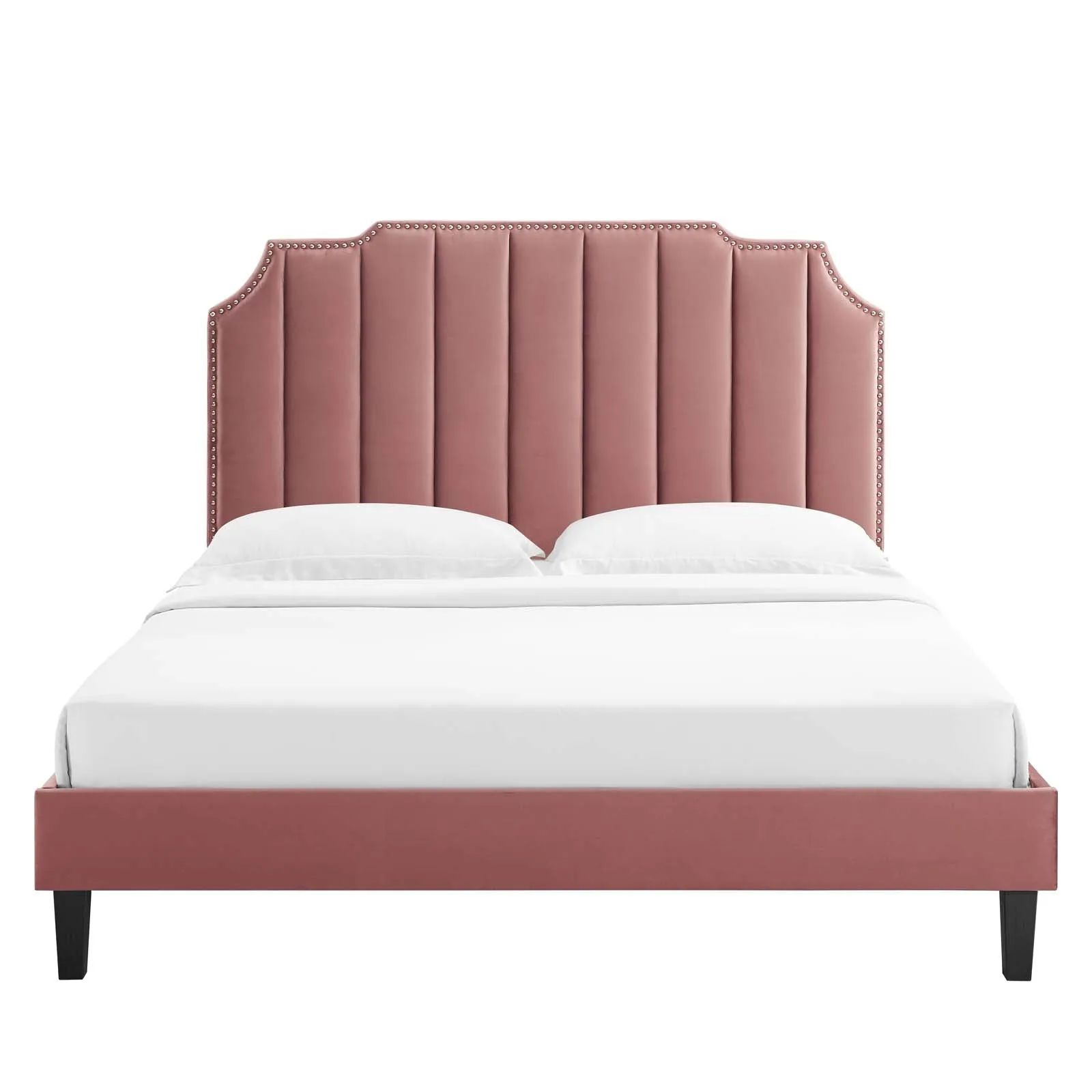 Colette Performance Velvet Platform Bed by Modway