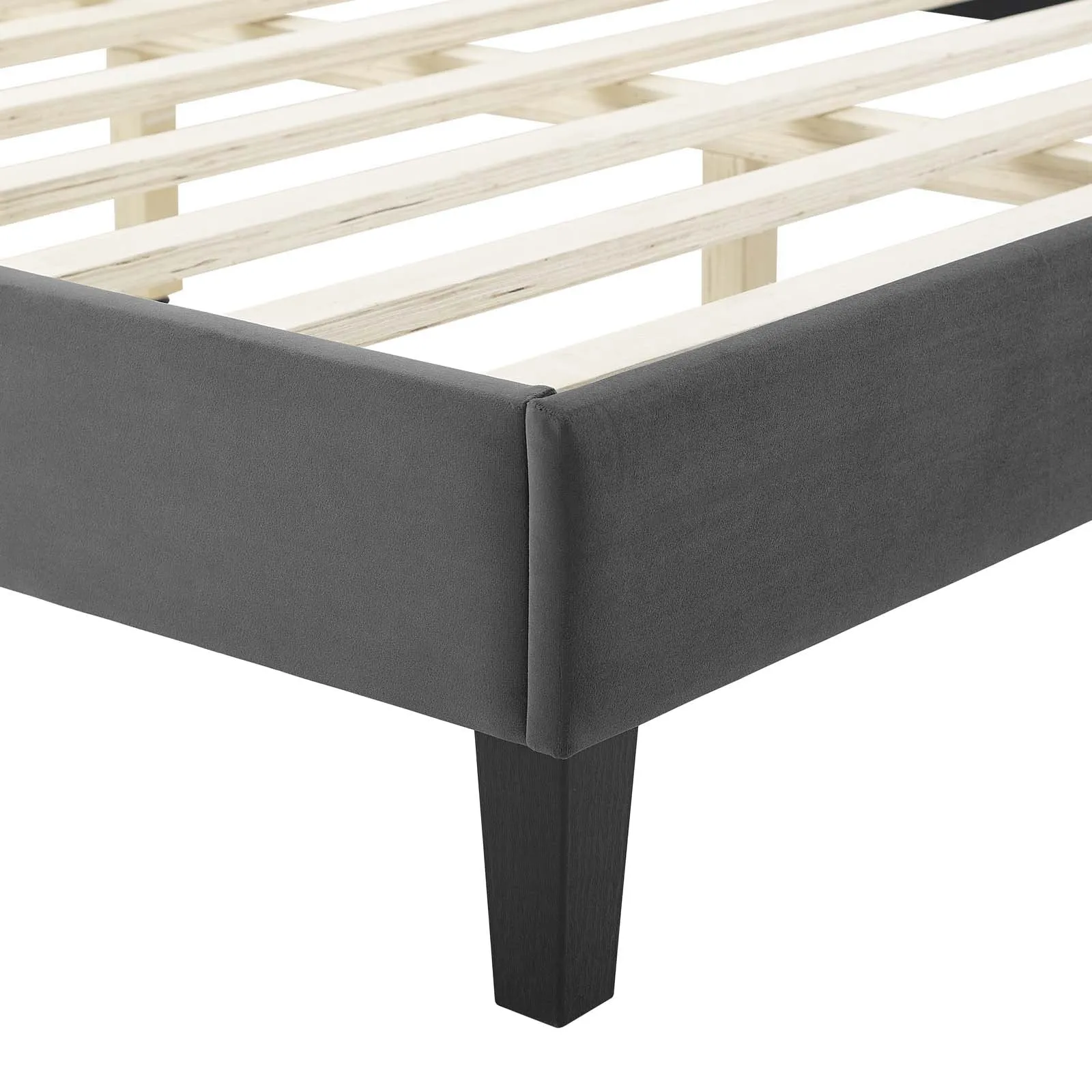 Colette Performance Velvet Platform Bed by Modway