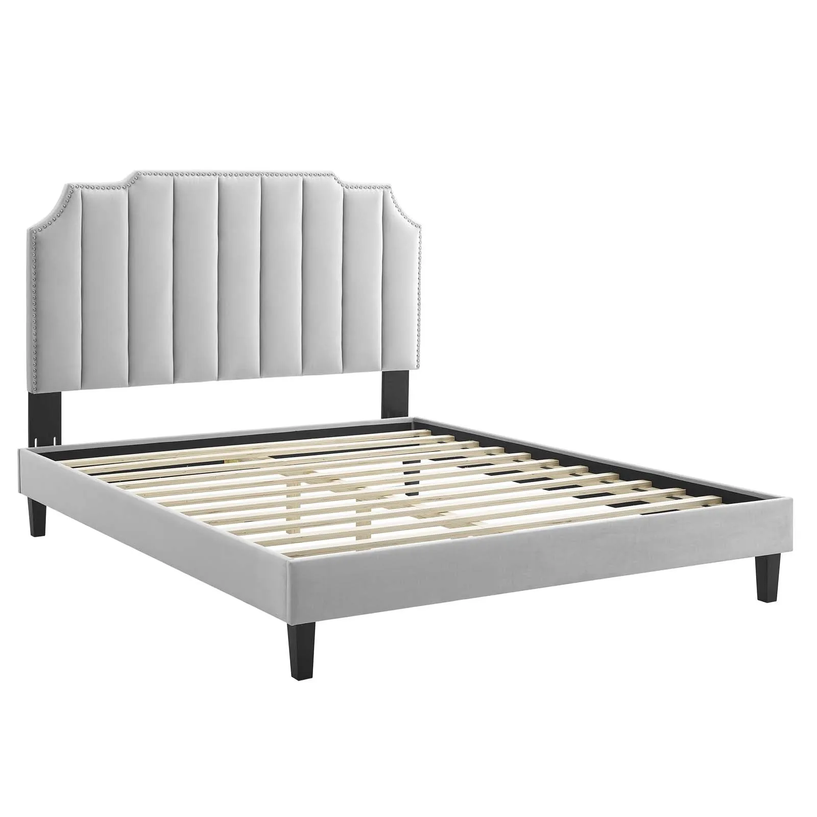 Colette Performance Velvet Platform Bed by Modway