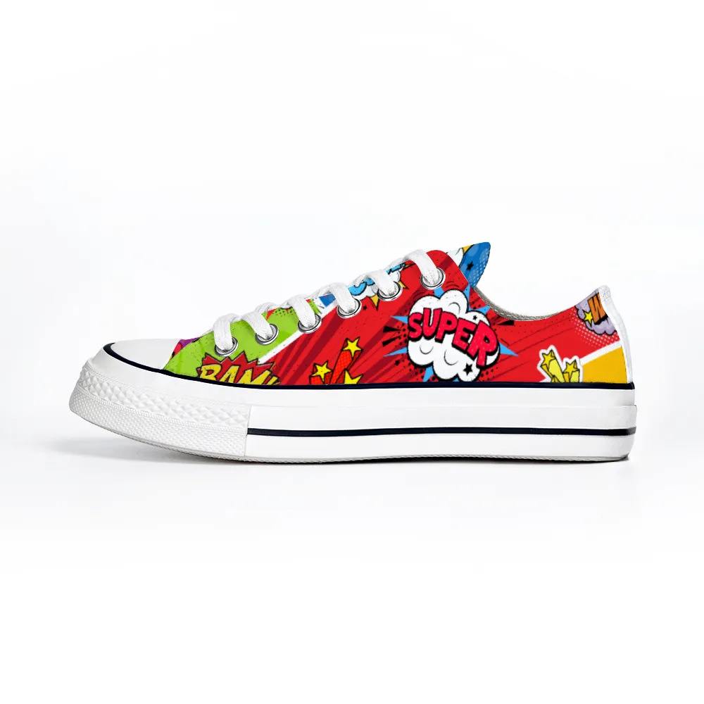 Comic Book Geek Collection - Unisex Low Top Canvas Sneakers