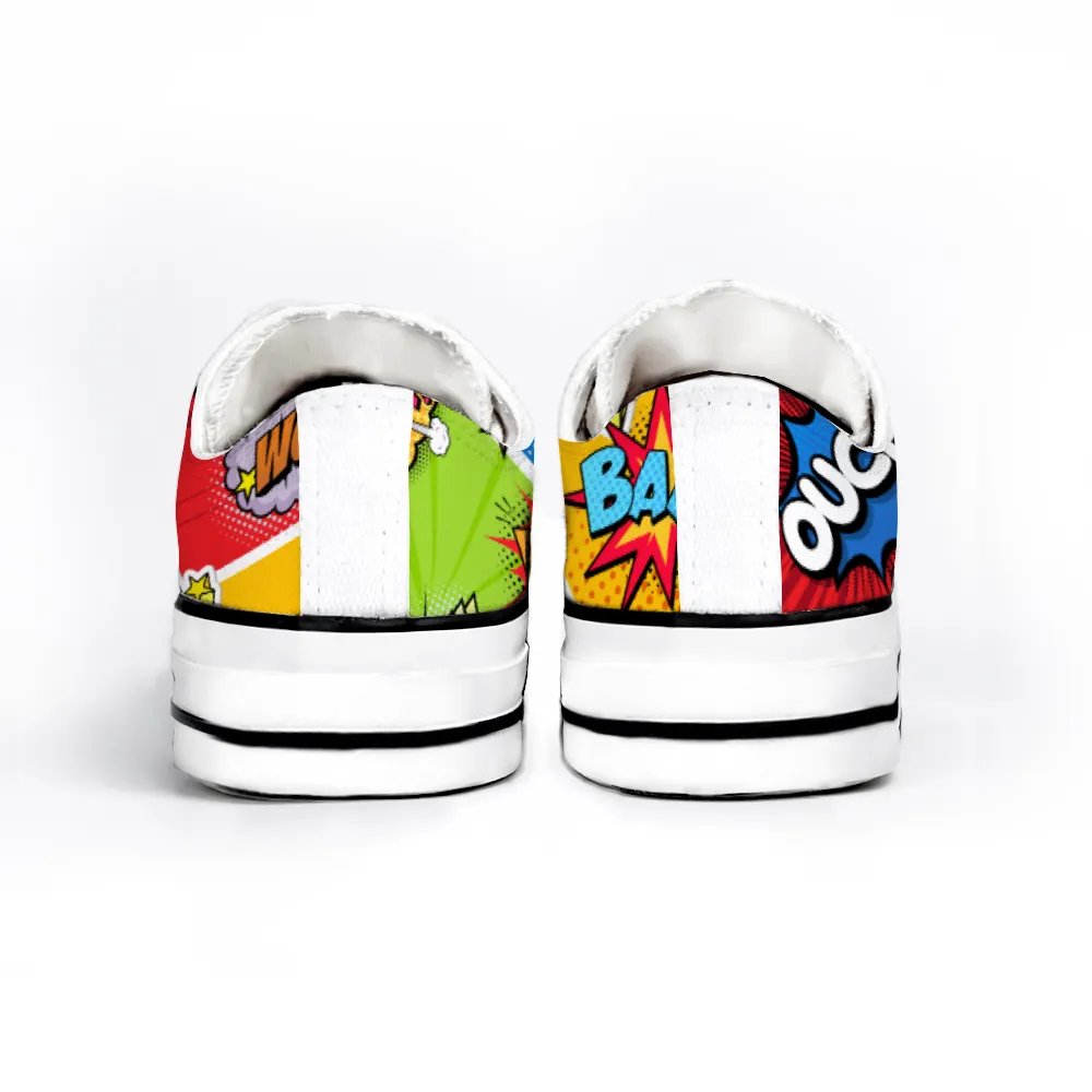 Comic Book Geek Collection - Unisex Low Top Canvas Sneakers