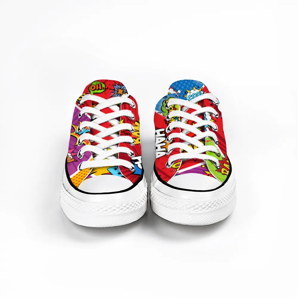 Comic Book Geek Collection - Unisex Low Top Canvas Sneakers