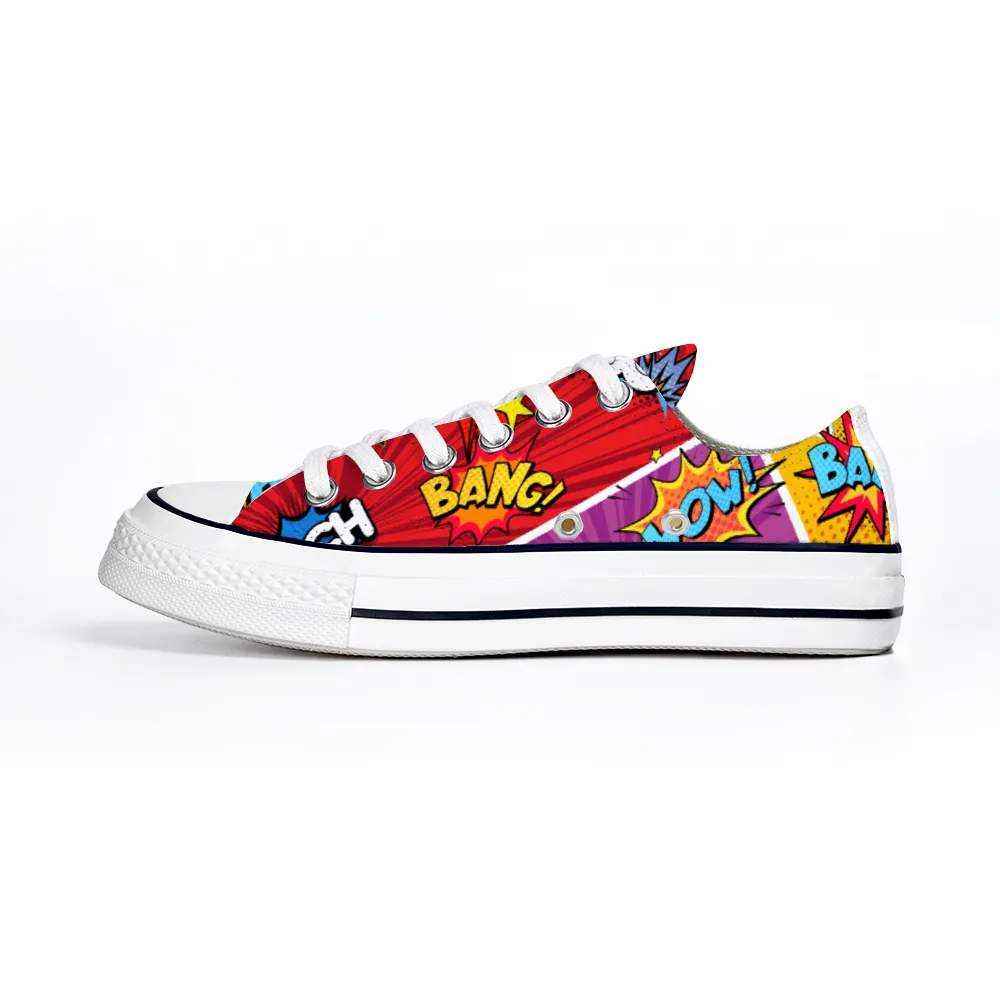 Comic Book Geek Collection - Unisex Low Top Canvas Sneakers