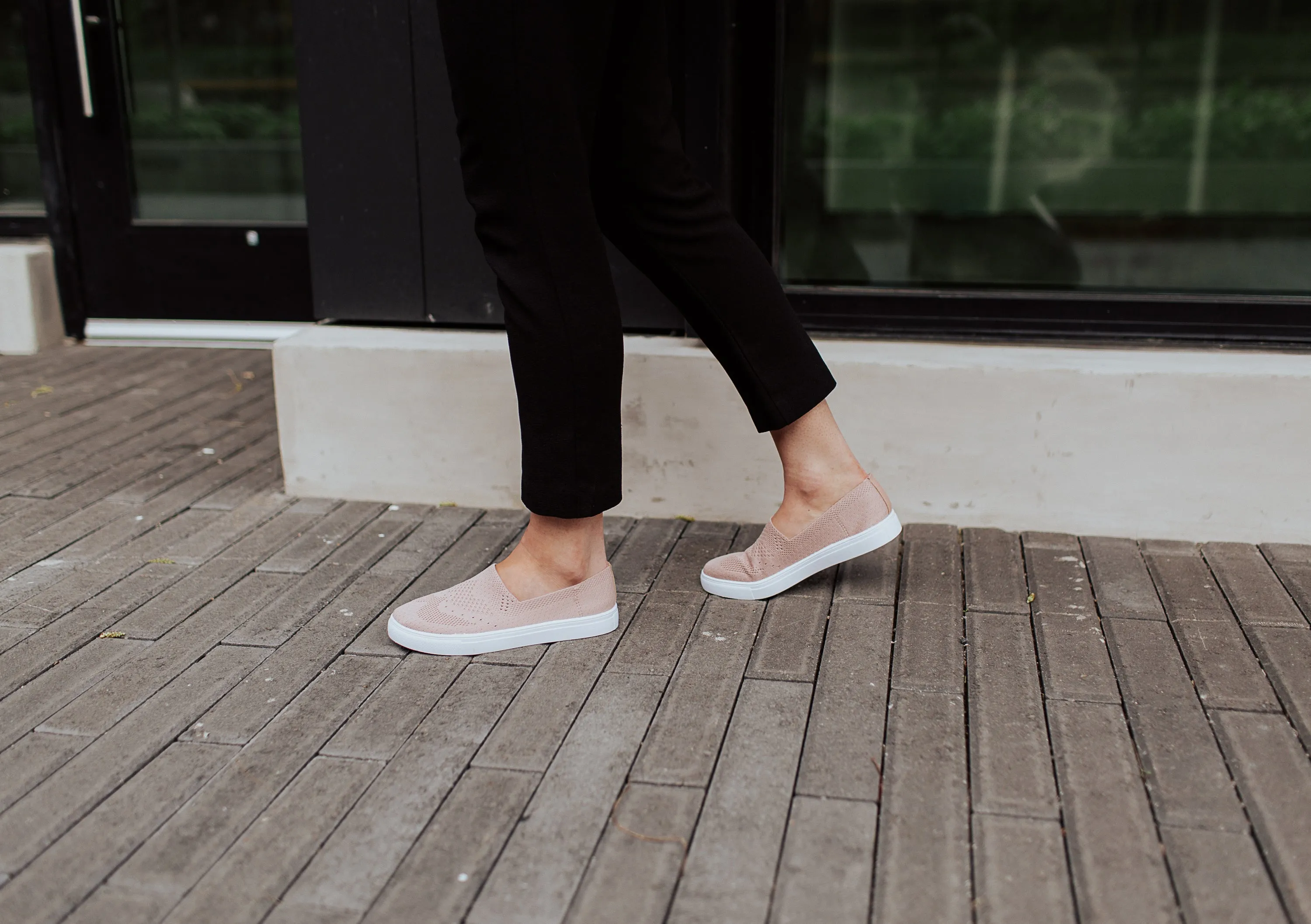 Earl Grey Slip on Sneaker in Black