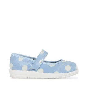 EMU Light Denim Distress Deena Spot Kids Shoe