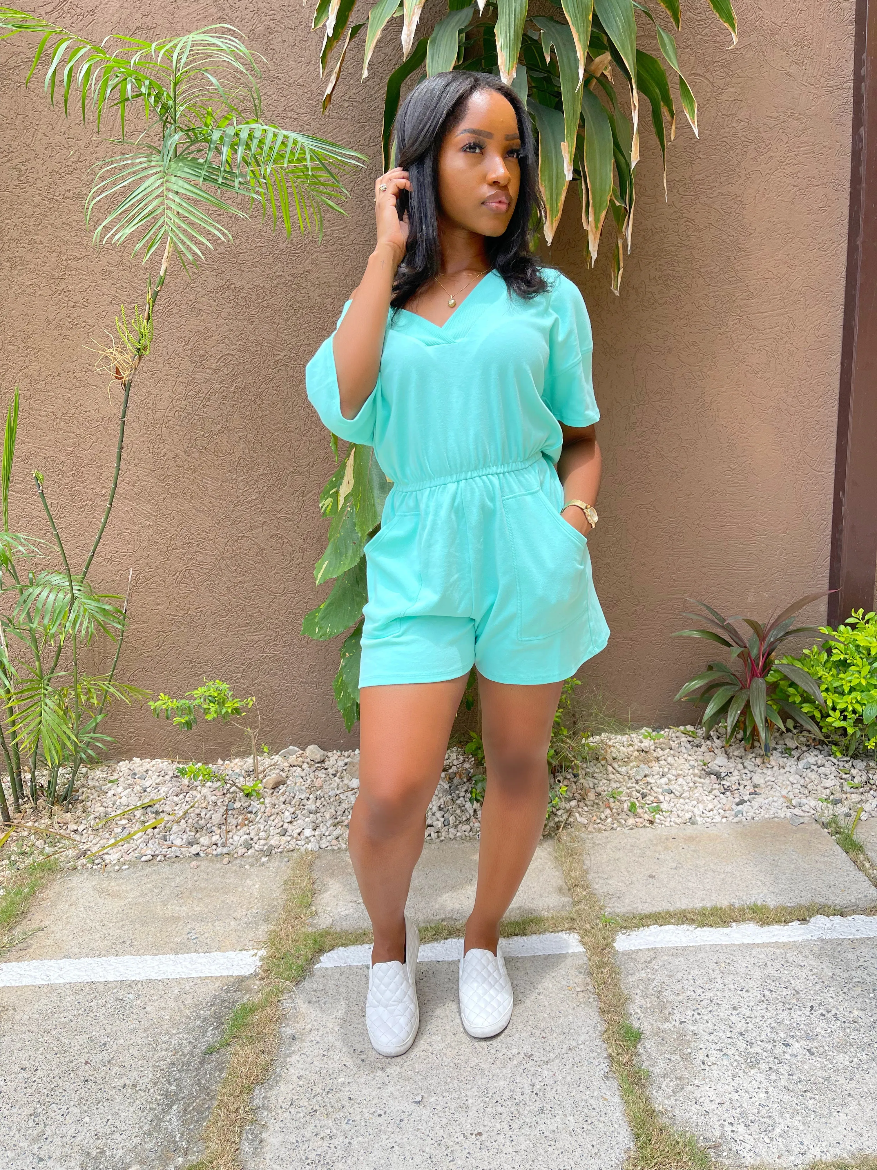 Katherine Romper-Mint