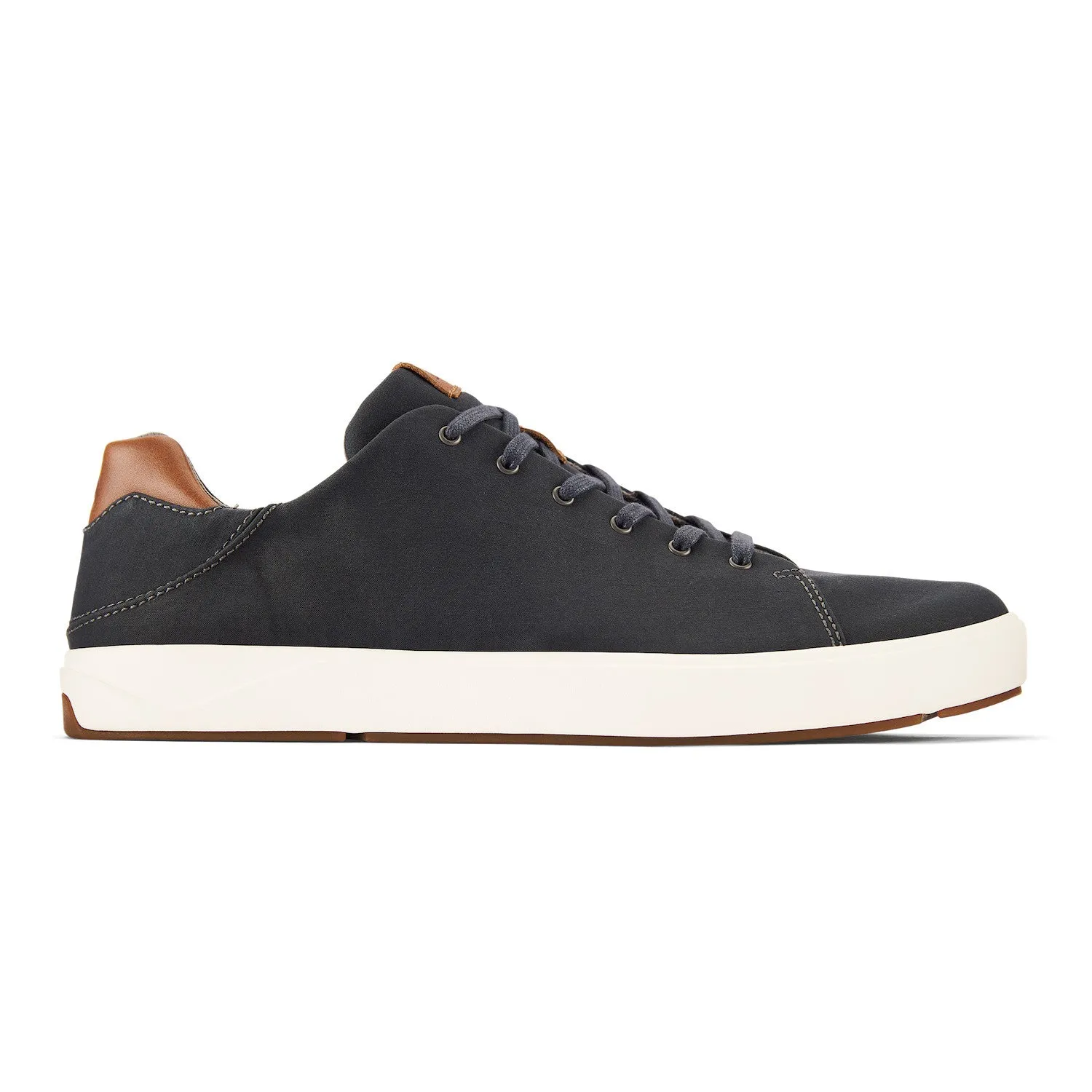 Lae'ahi Li Men's Waxed Canvas Sneakers in Dark Shadow