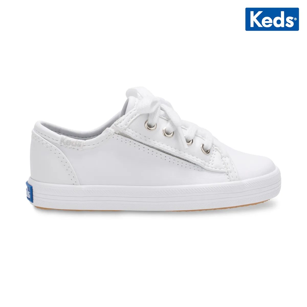 Little Kid's Kickstart Jr. Leather Sneaker White | KL160526