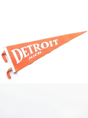 Pure Detroit x Oxford Classic Detroit, Mich. Pennant - Orange