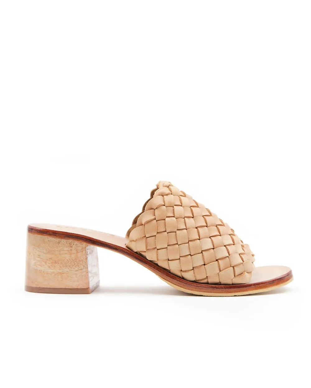 Santorini Woven Mule - Cream