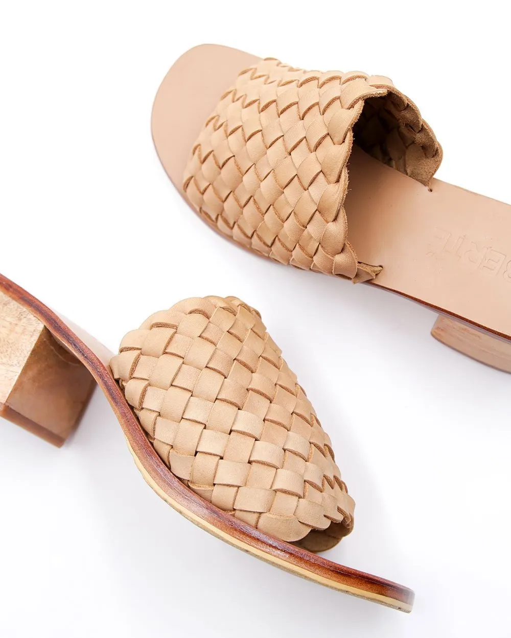 Santorini Woven Mule - Cream