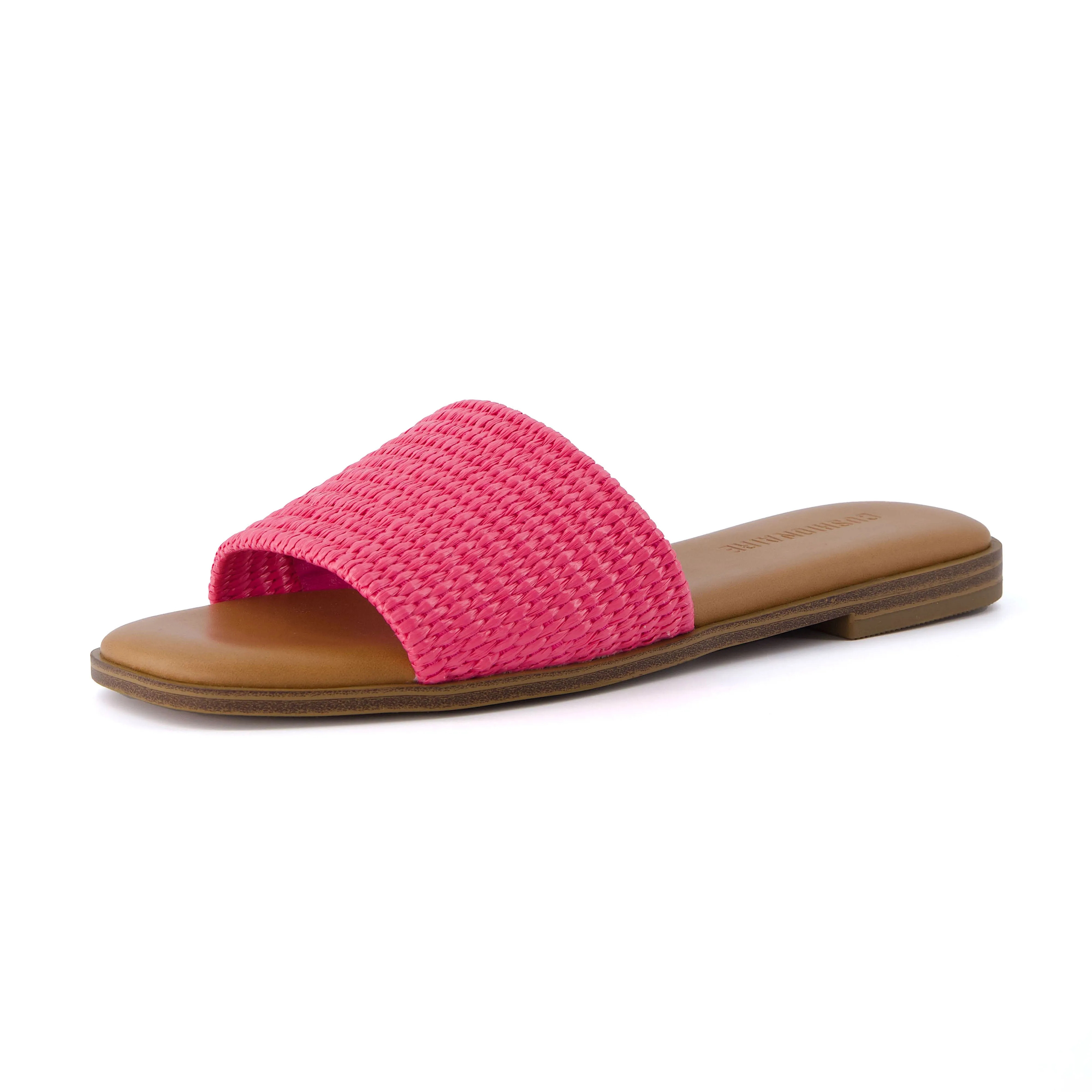 Sesame Raffia Slide Sandal