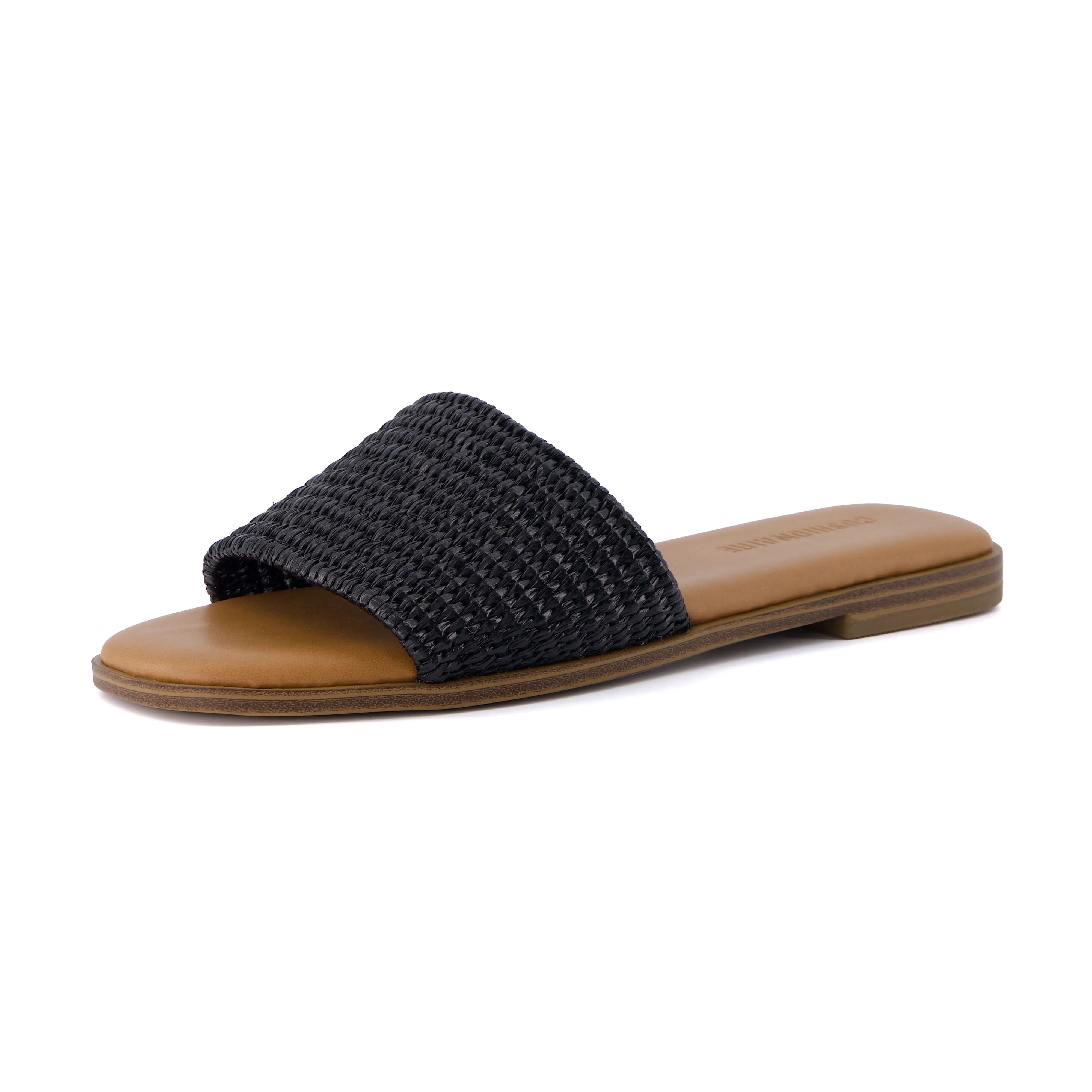 Sesame Raffia Slide Sandal