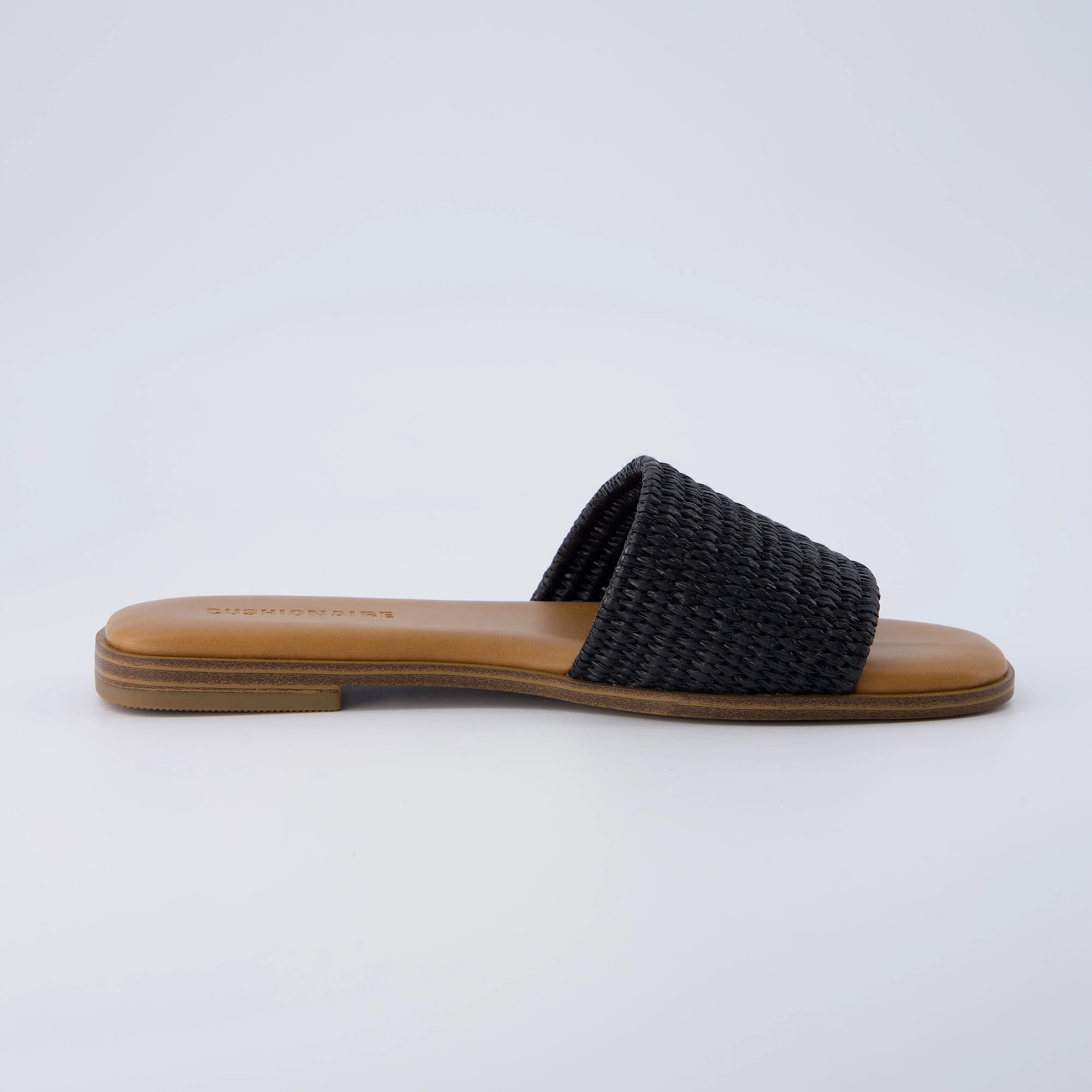 Sesame Raffia Slide Sandal