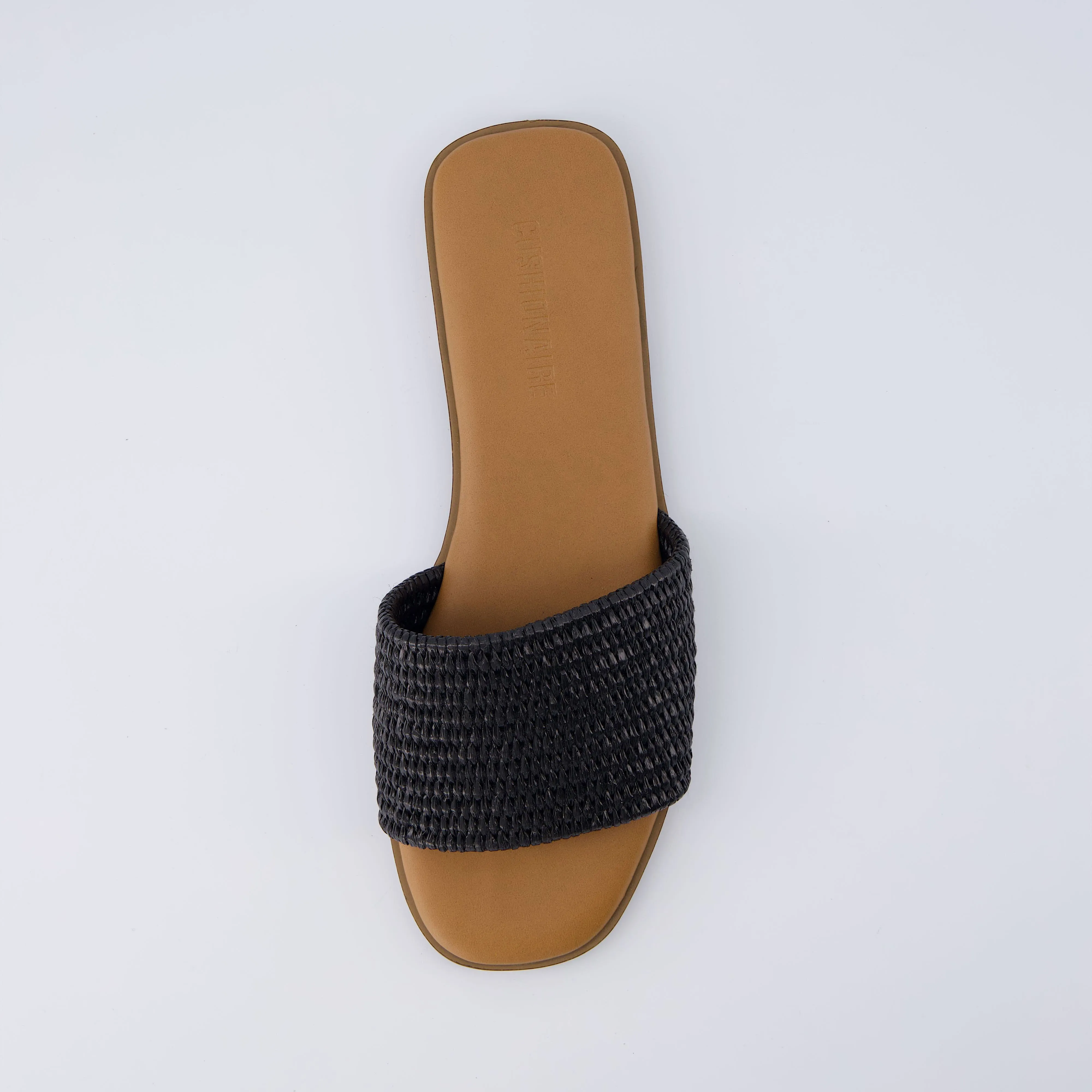 Sesame Raffia Slide Sandal