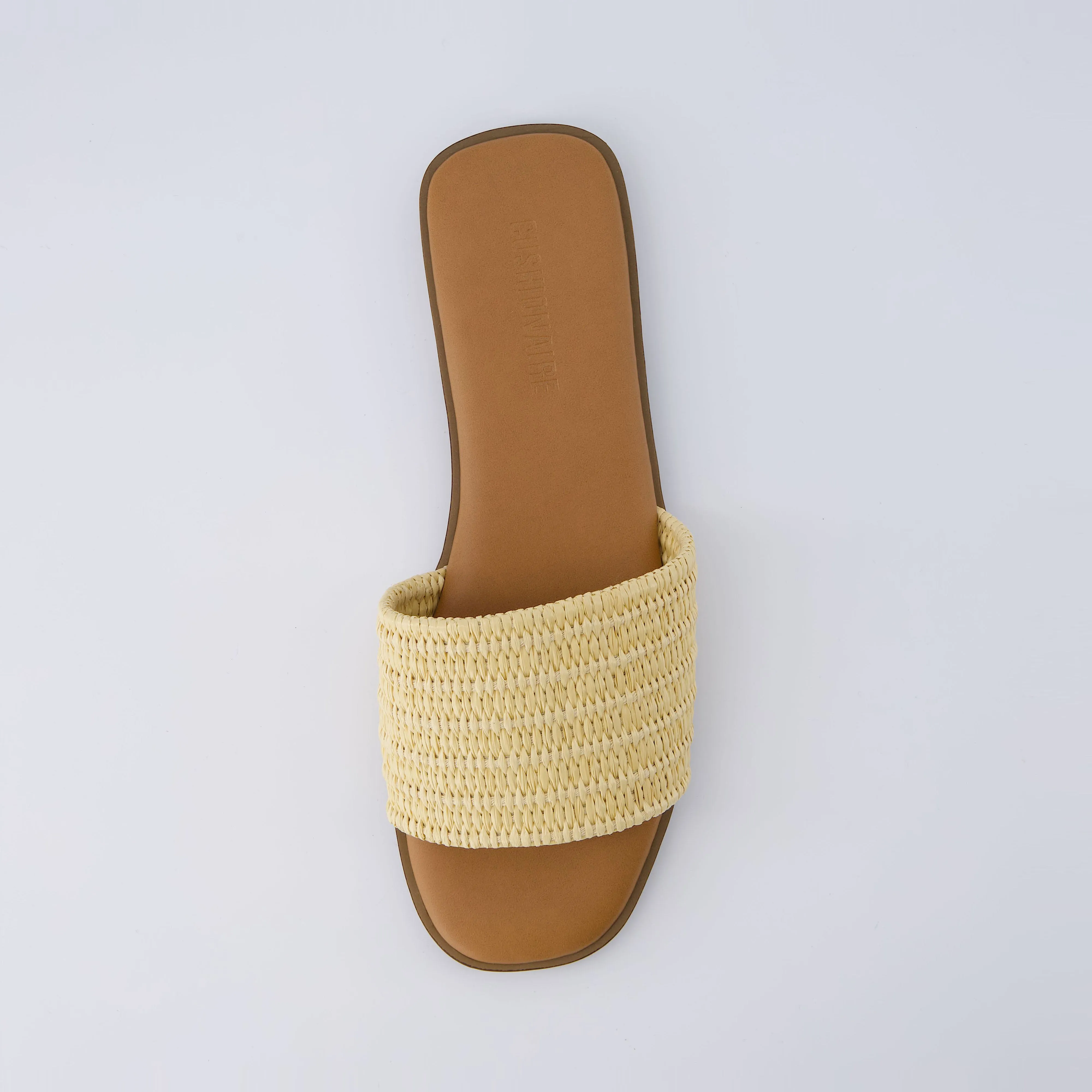 Sesame Raffia Slide Sandal