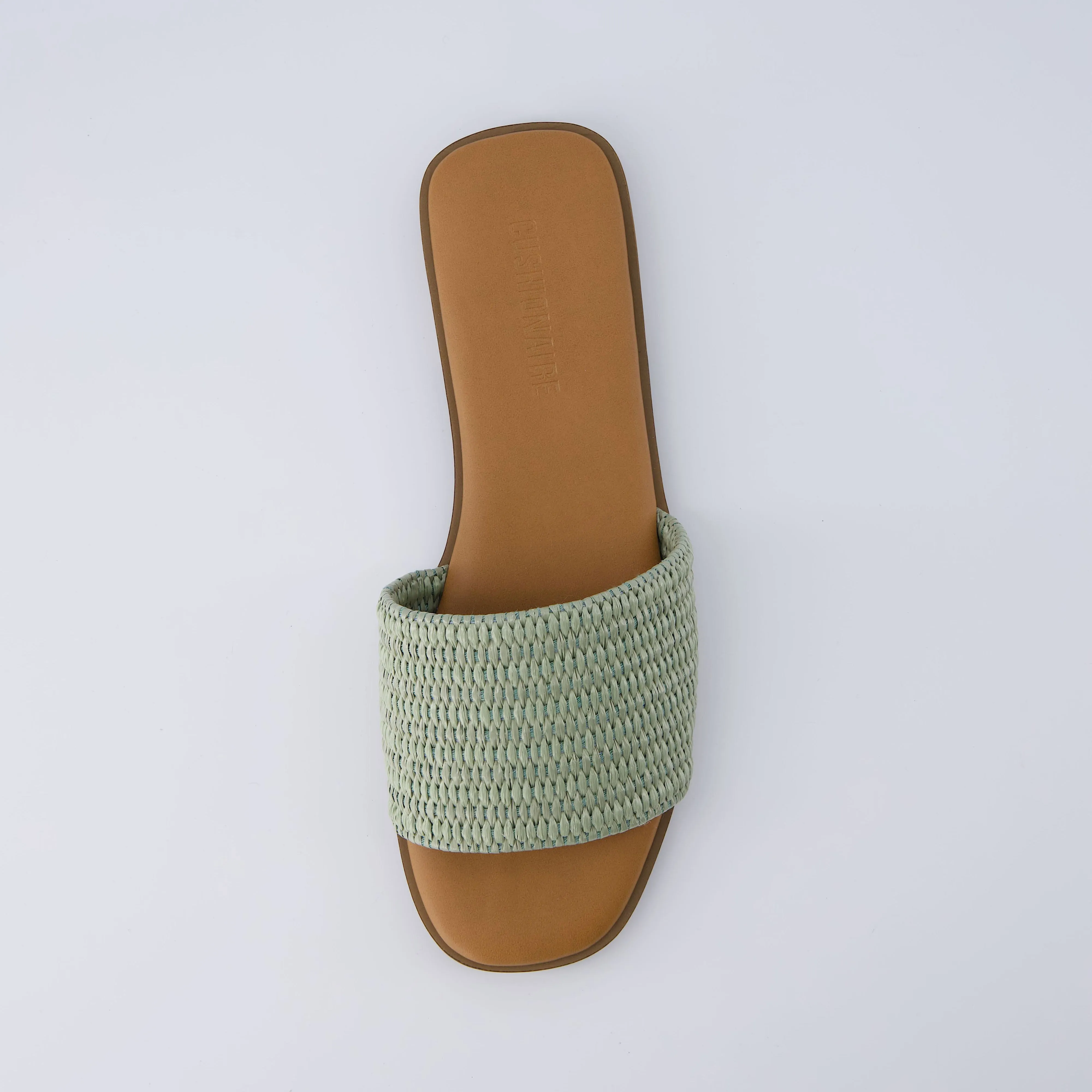 Sesame Raffia Slide Sandal