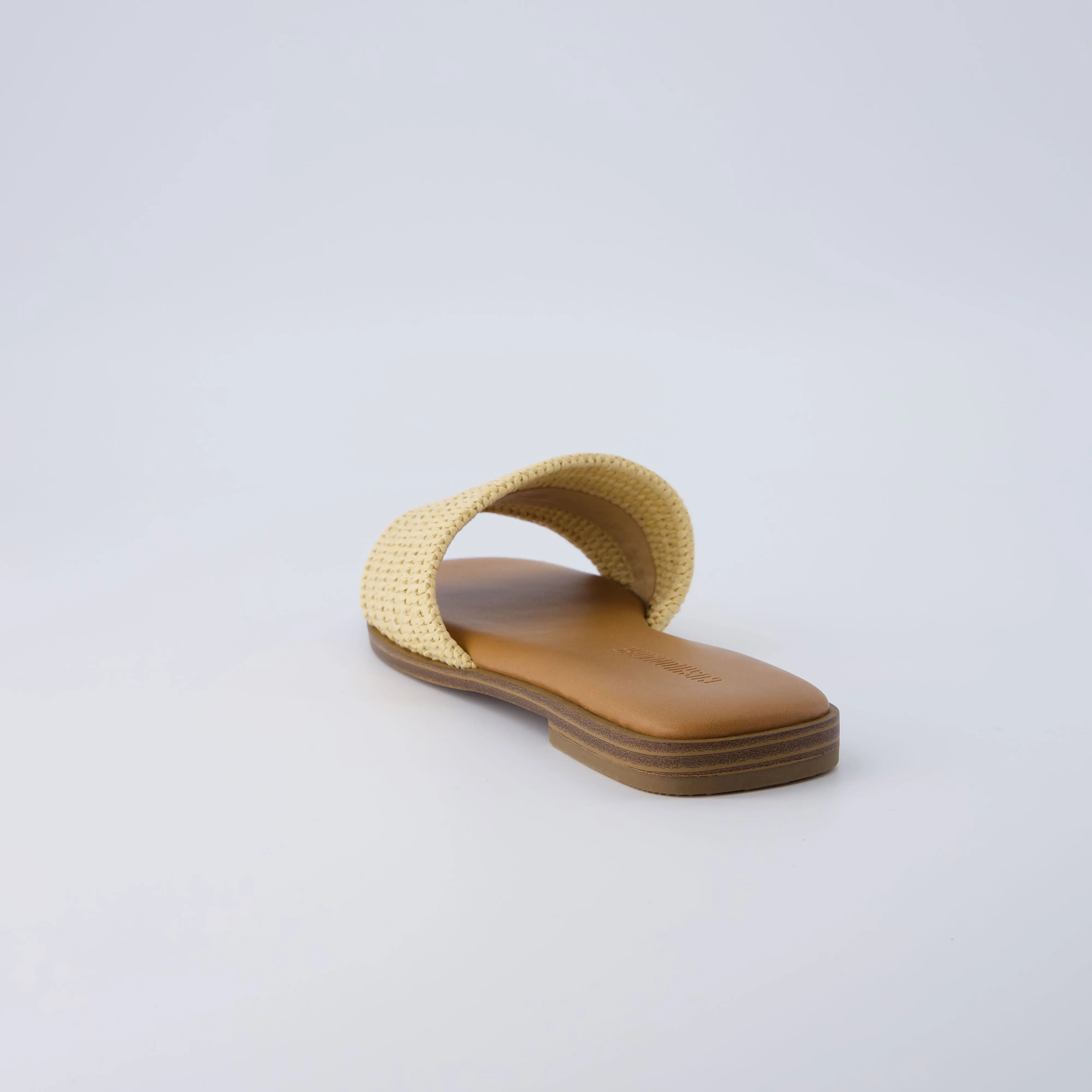 Sesame Raffia Slide Sandal