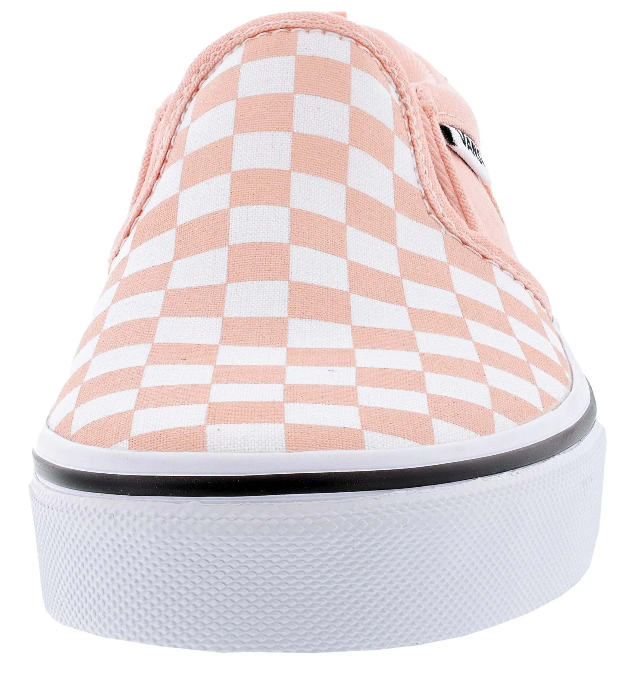 Vans Kid's Asher Checkerboard Slip On Sneakers