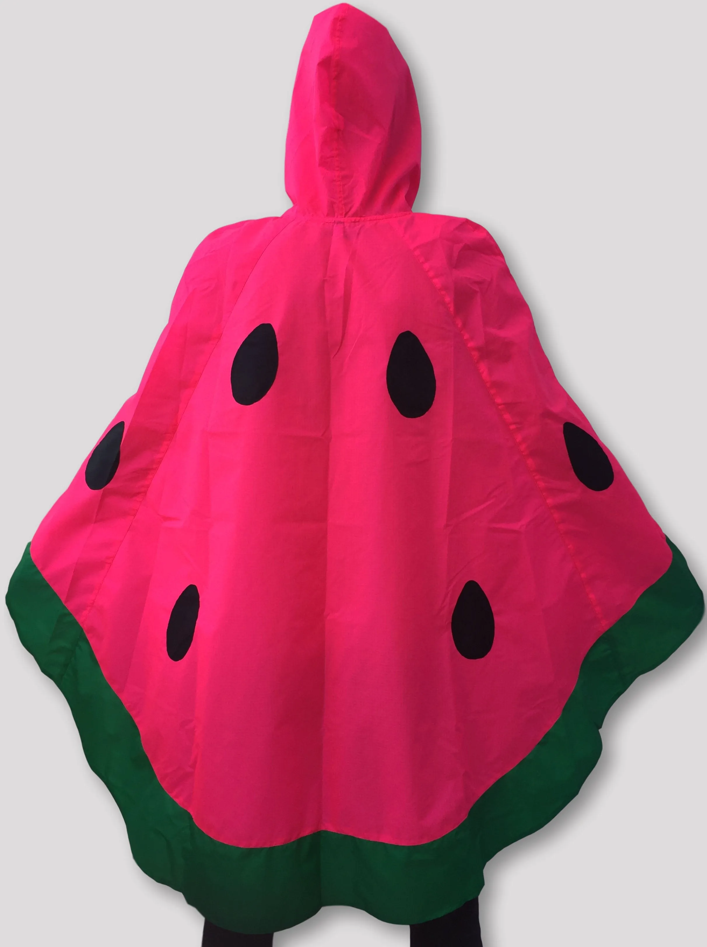 Watermelon Rain Poncho Pink