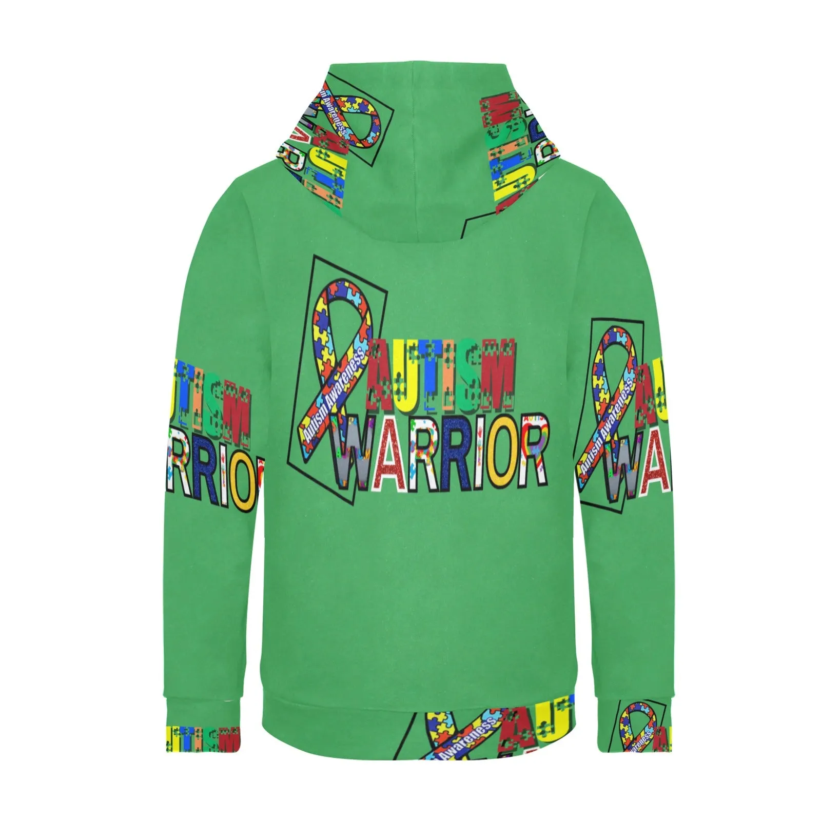 Women's Autism Warrior Fleece Hoodie – All-Over Print