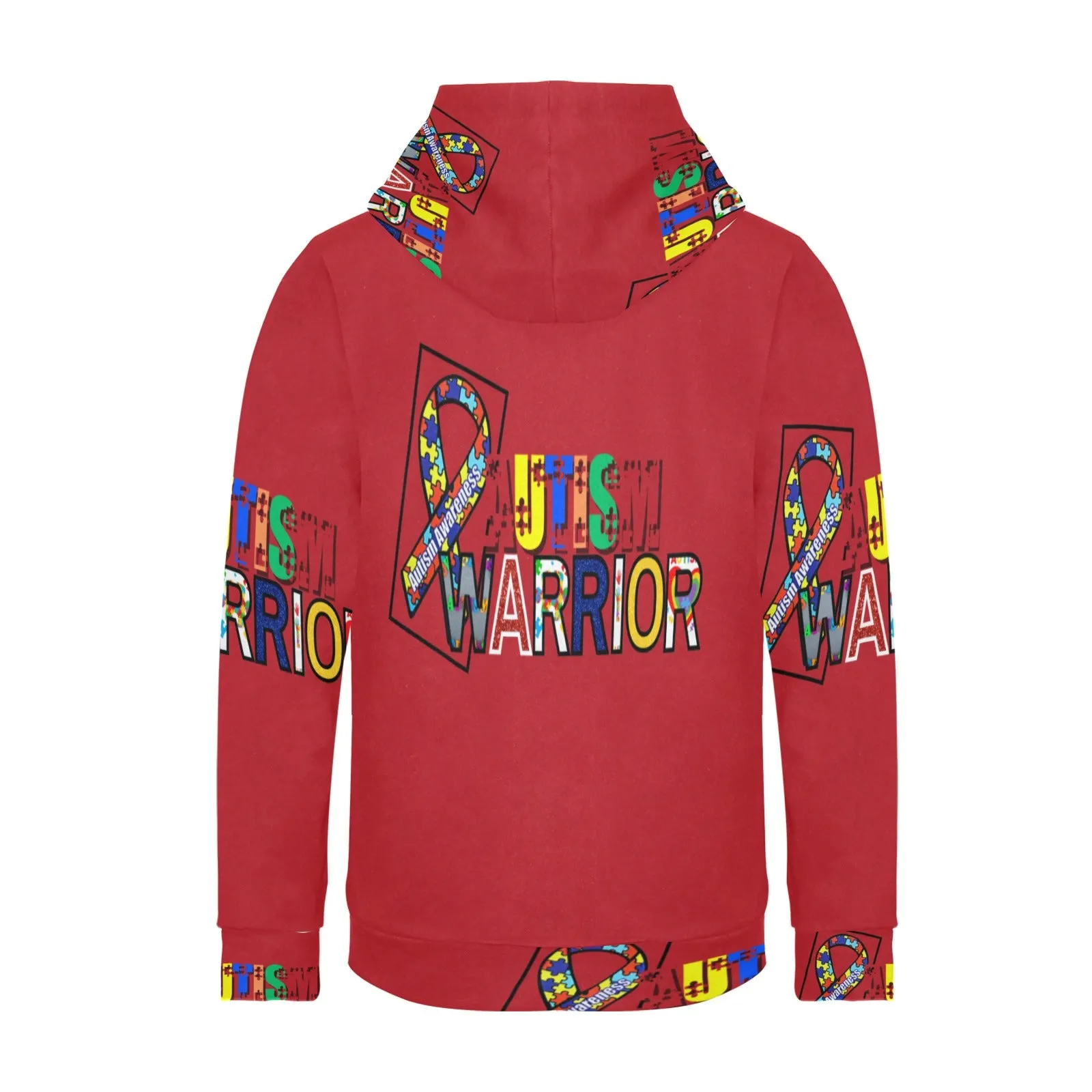 Women's Autism Warrior Fleece Hoodie – All-Over Print