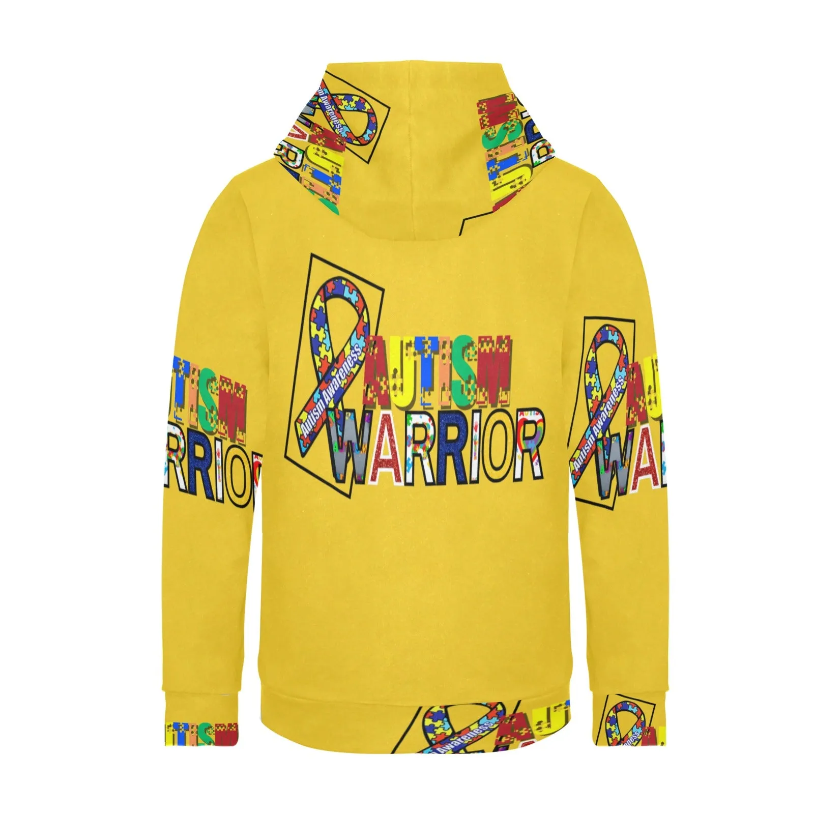 Women's Autism Warrior Fleece Hoodie – All-Over Print