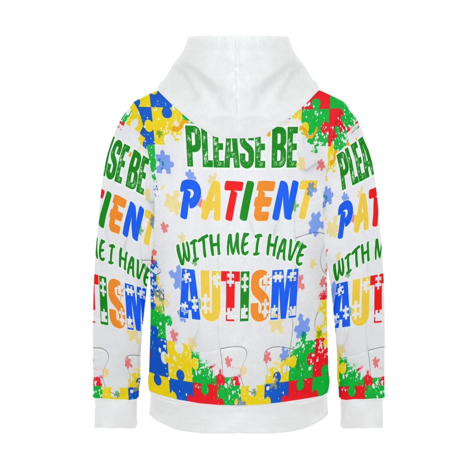 Women's Autism Warrior Fleece Hoodie – All-Over Print